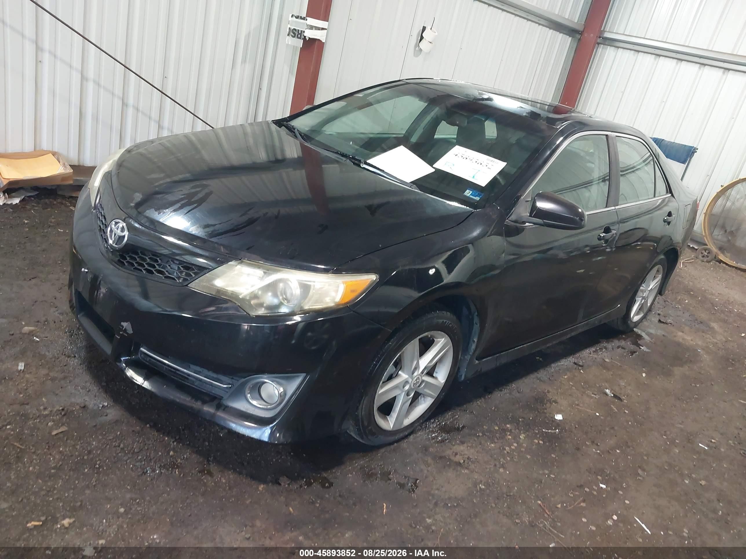 2012 Toyota Camry Se Black vin: 4T1BF1FK3CU046467