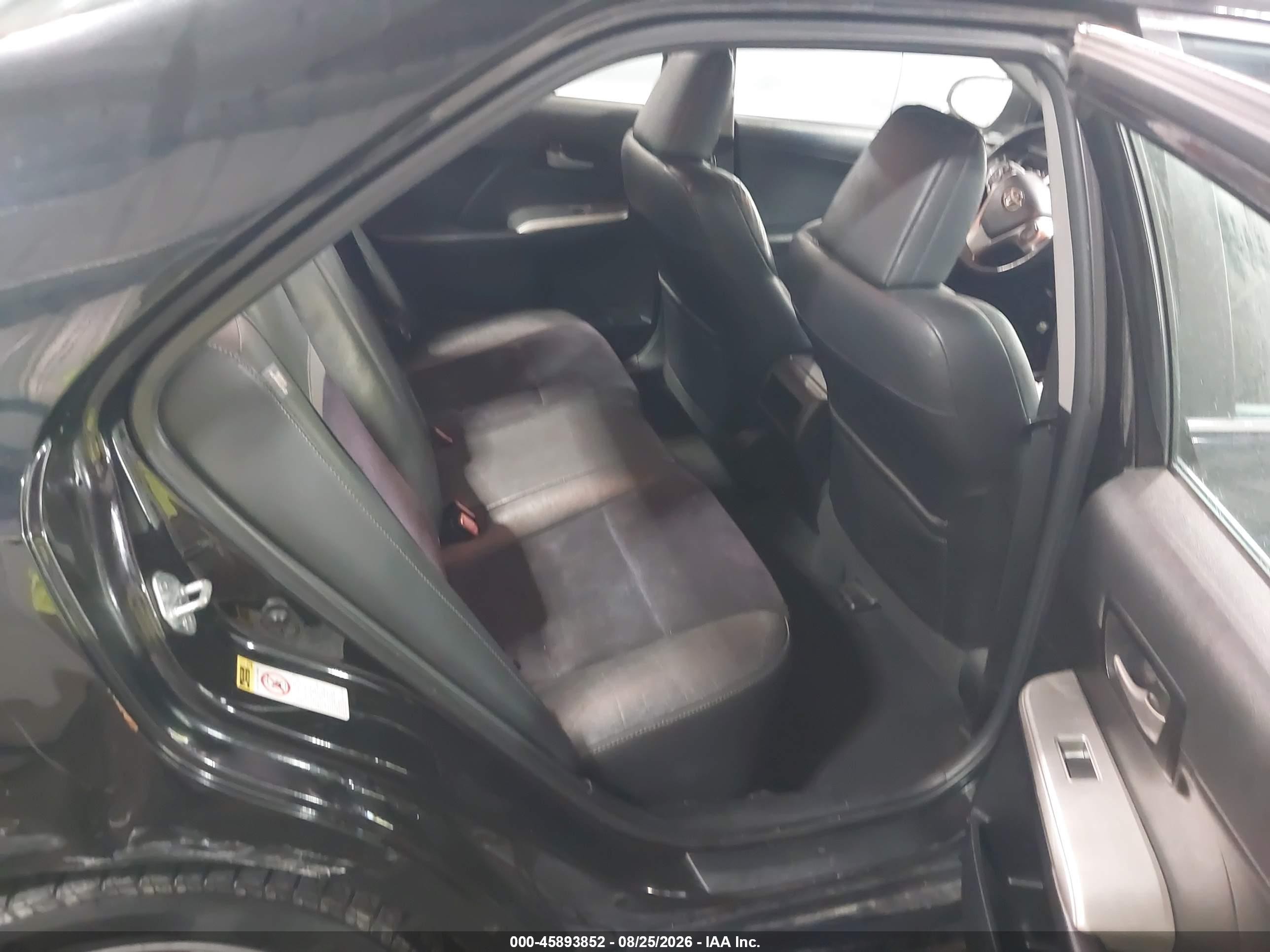 2012 Toyota Camry Se Black vin: 4T1BF1FK3CU046467