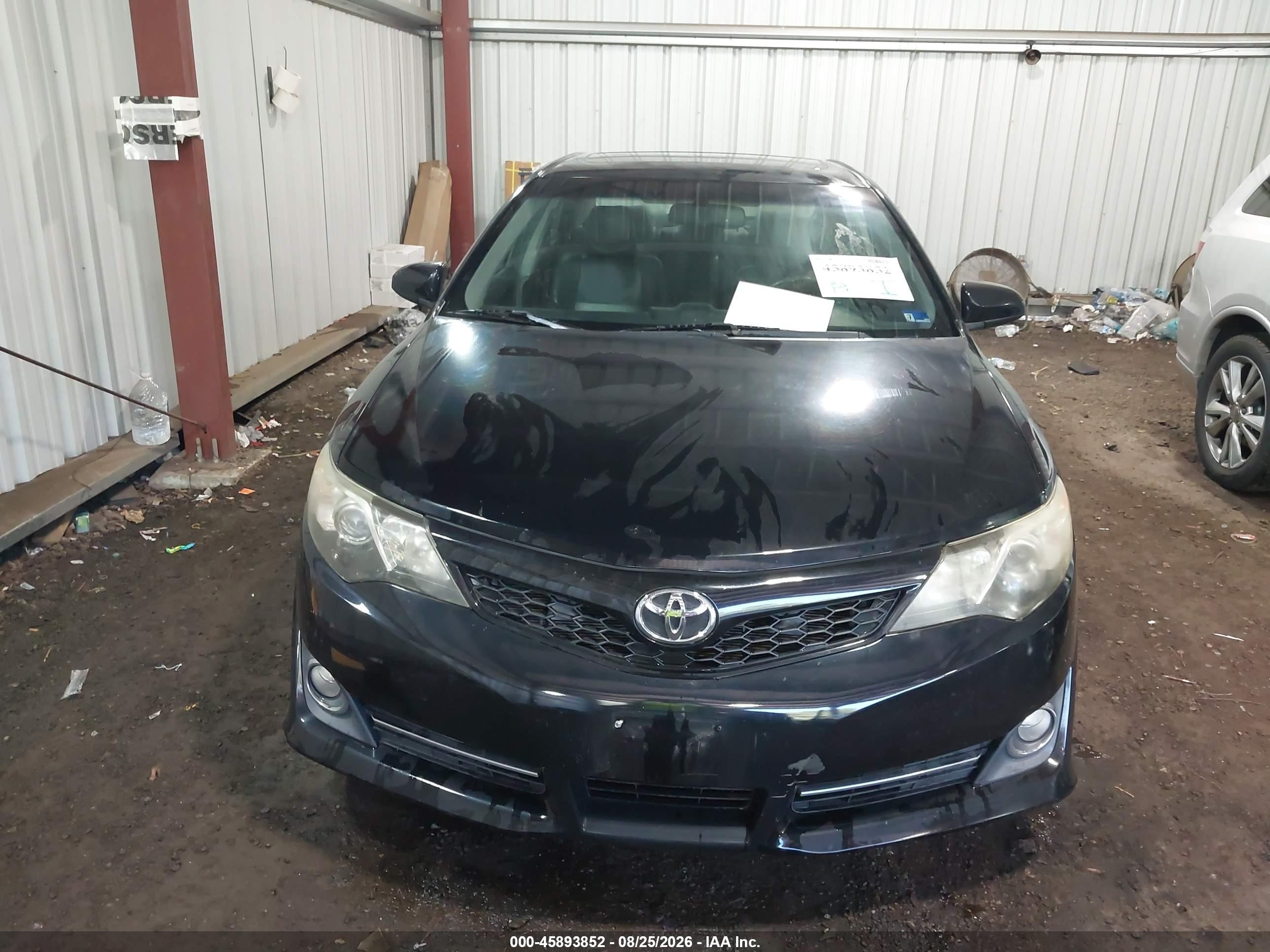 2012 Toyota Camry Se Black vin: 4T1BF1FK3CU046467