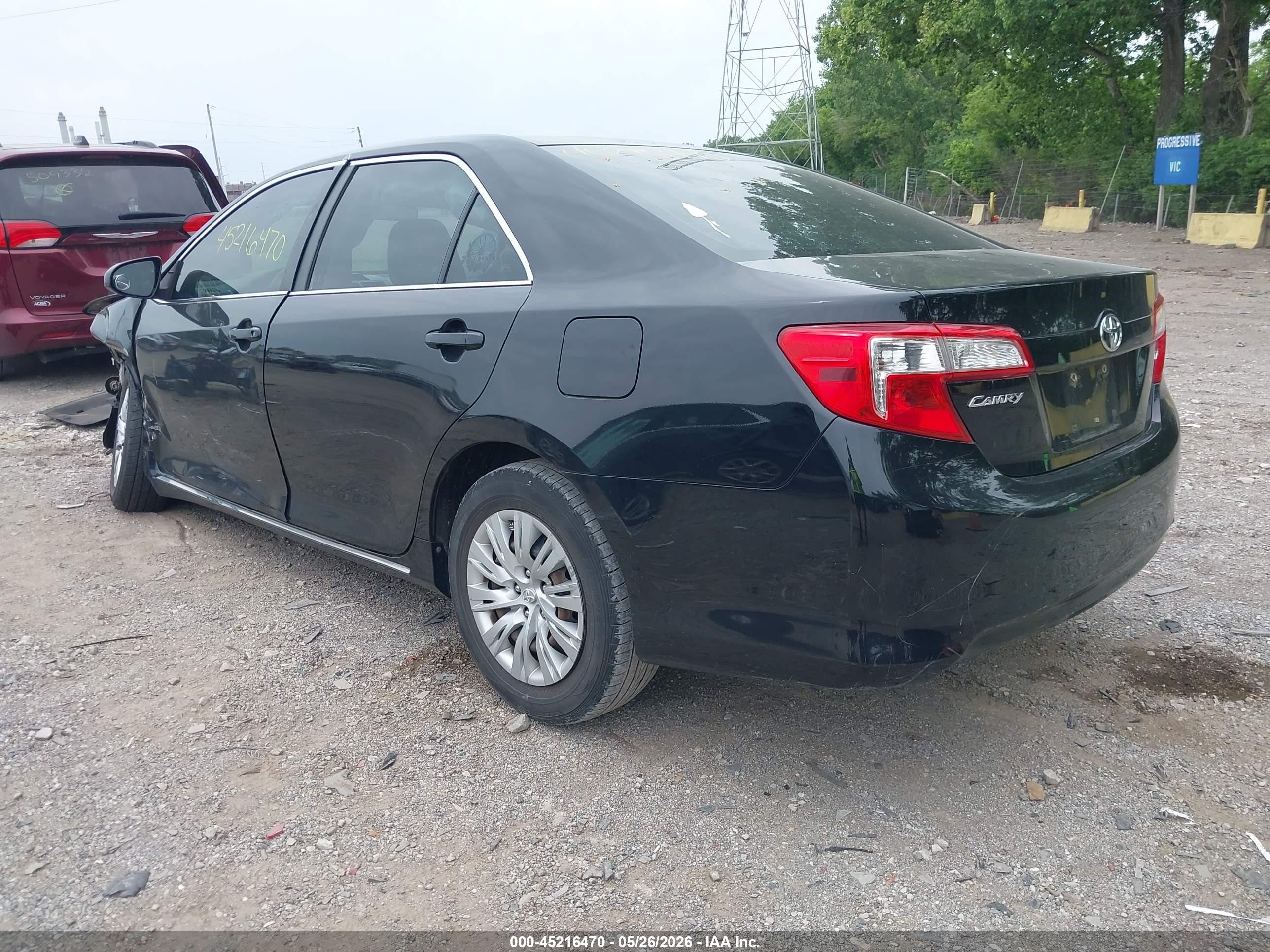 2012 Toyota Camry Le Black vin: 4T1BF1FK3CU053869