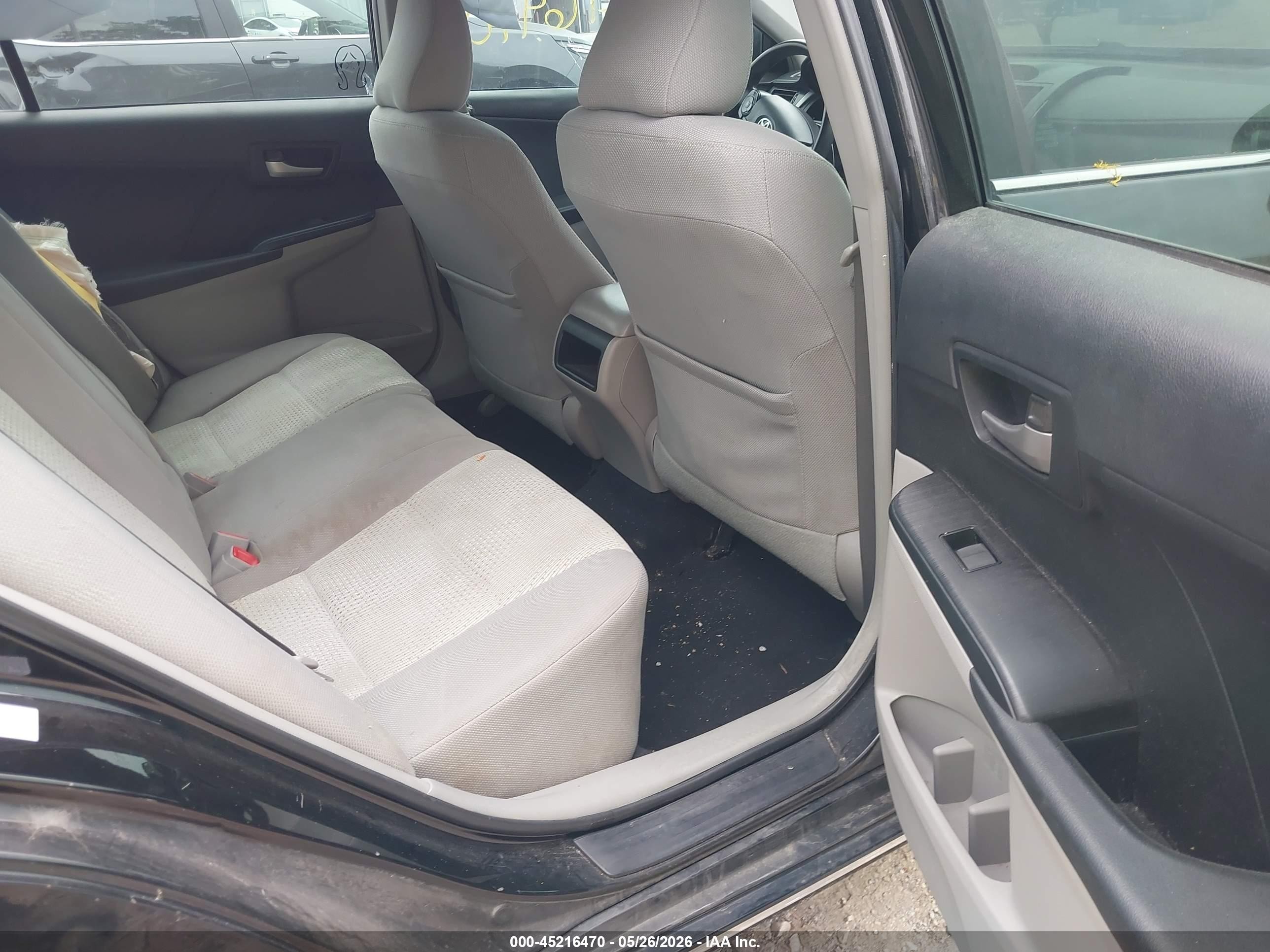 2012 Toyota Camry Le Black vin: 4T1BF1FK3CU053869
