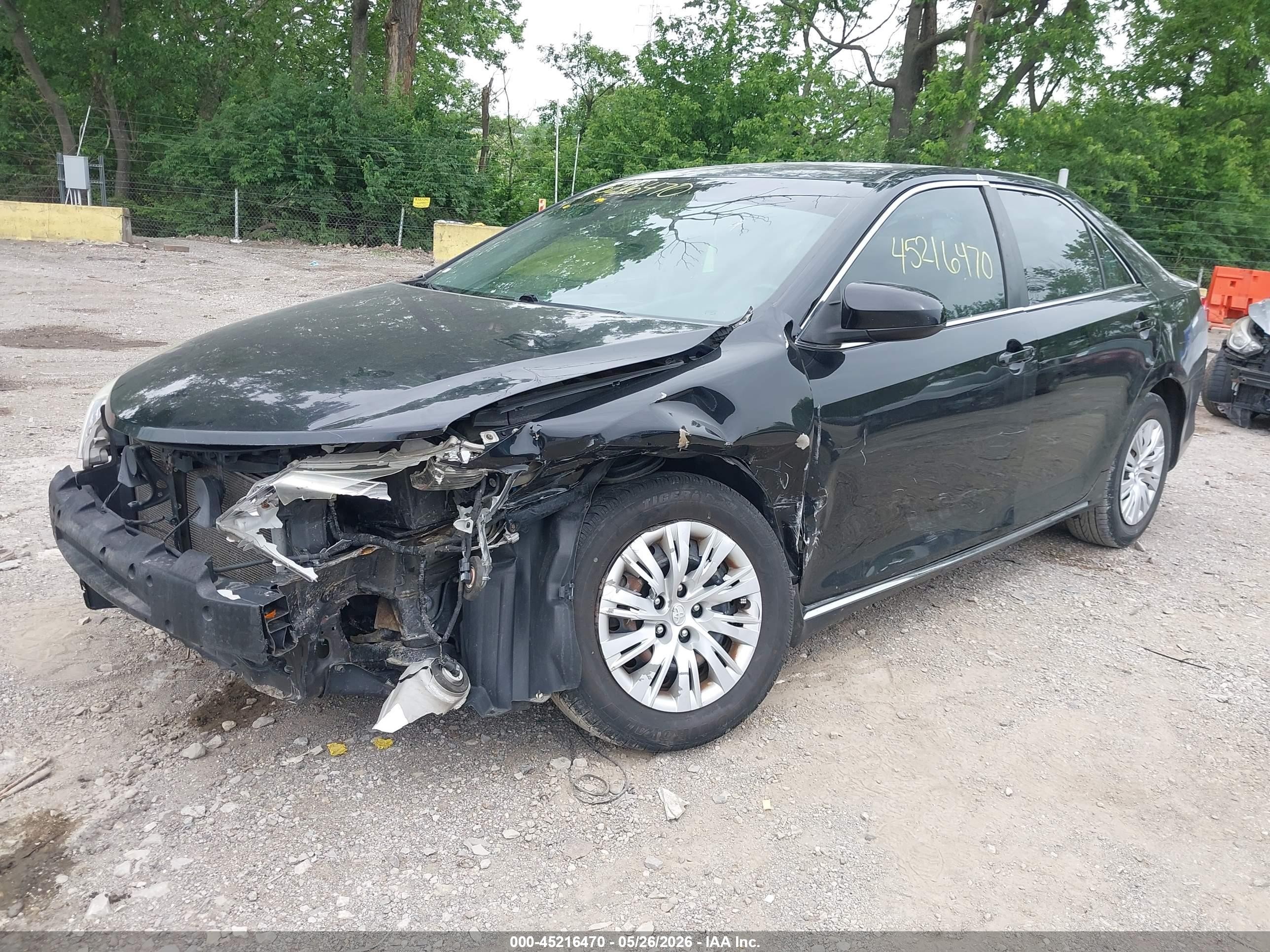 2012 Toyota Camry Le Black vin: 4T1BF1FK3CU053869