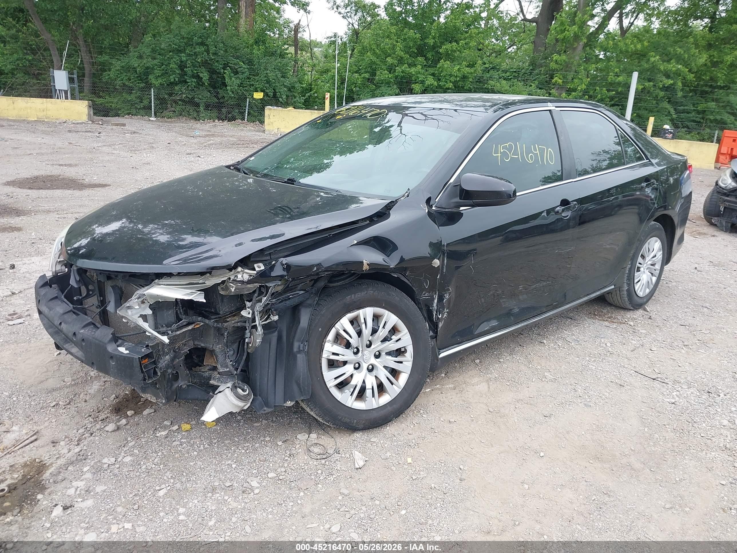 2012 Toyota Camry Le Black vin: 4T1BF1FK3CU053869