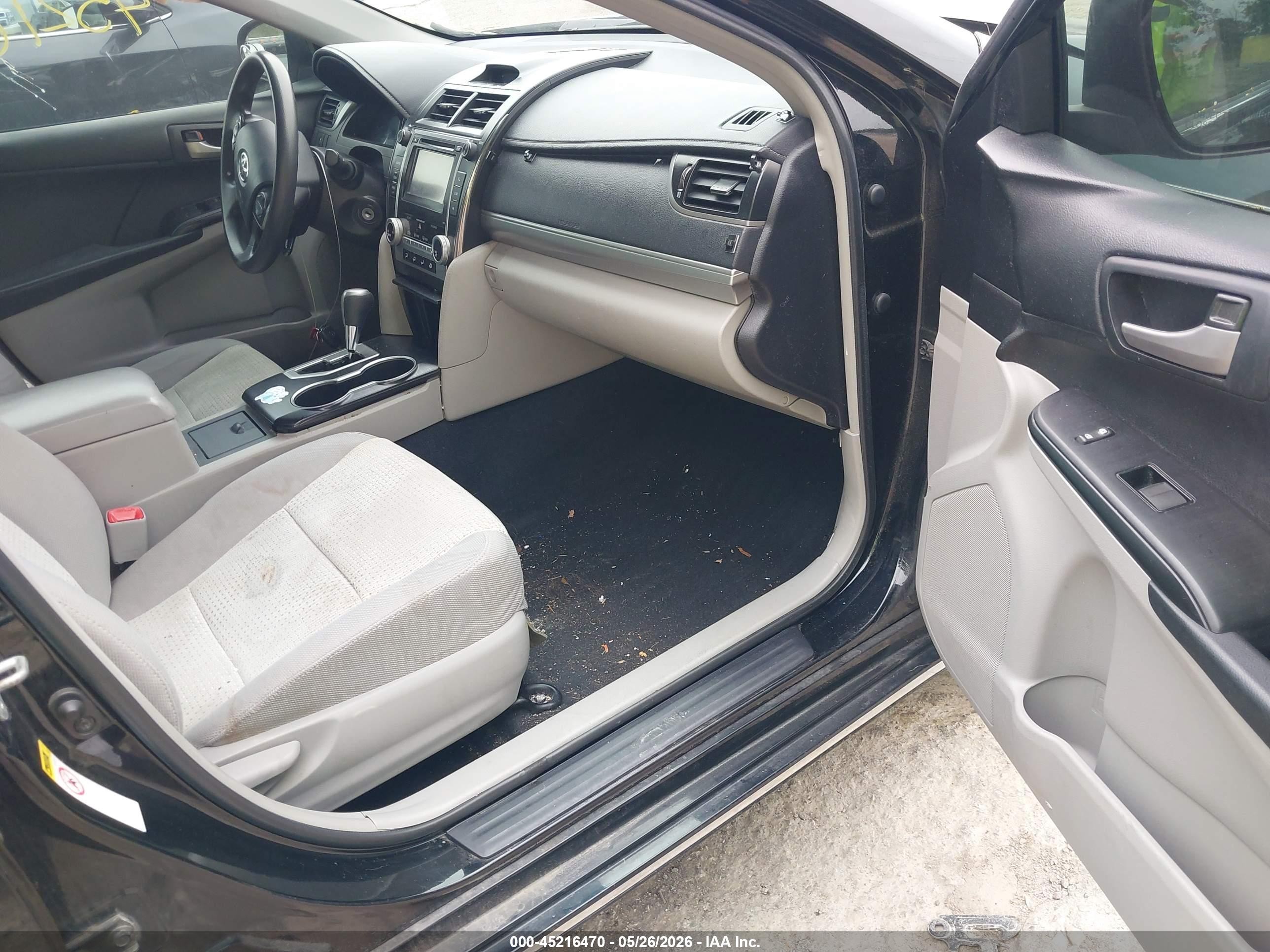 2012 Toyota Camry Le Black vin: 4T1BF1FK3CU053869