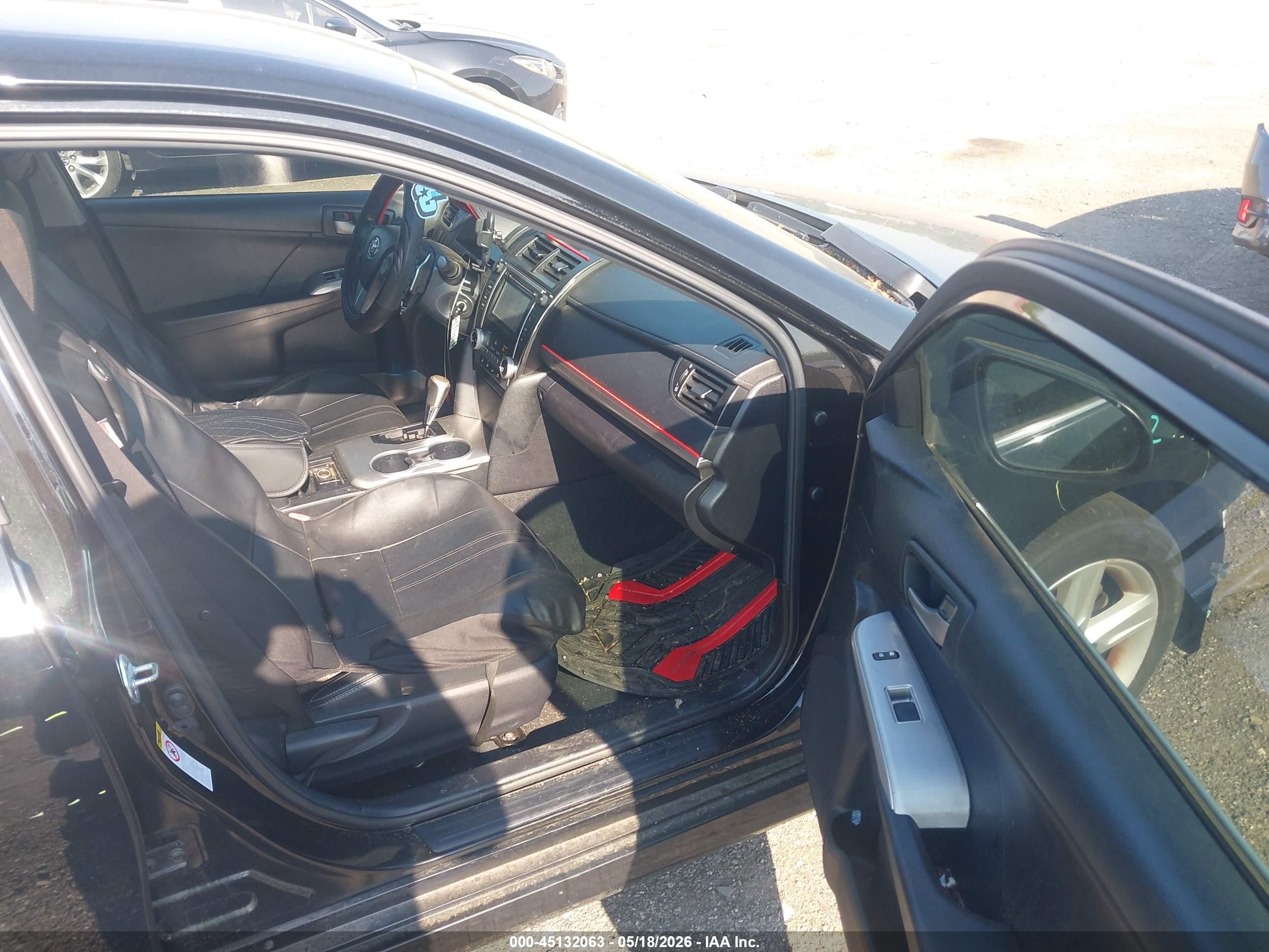 2012 Toyota Camry Se Black vin: 4T1BF1FK3CU060952