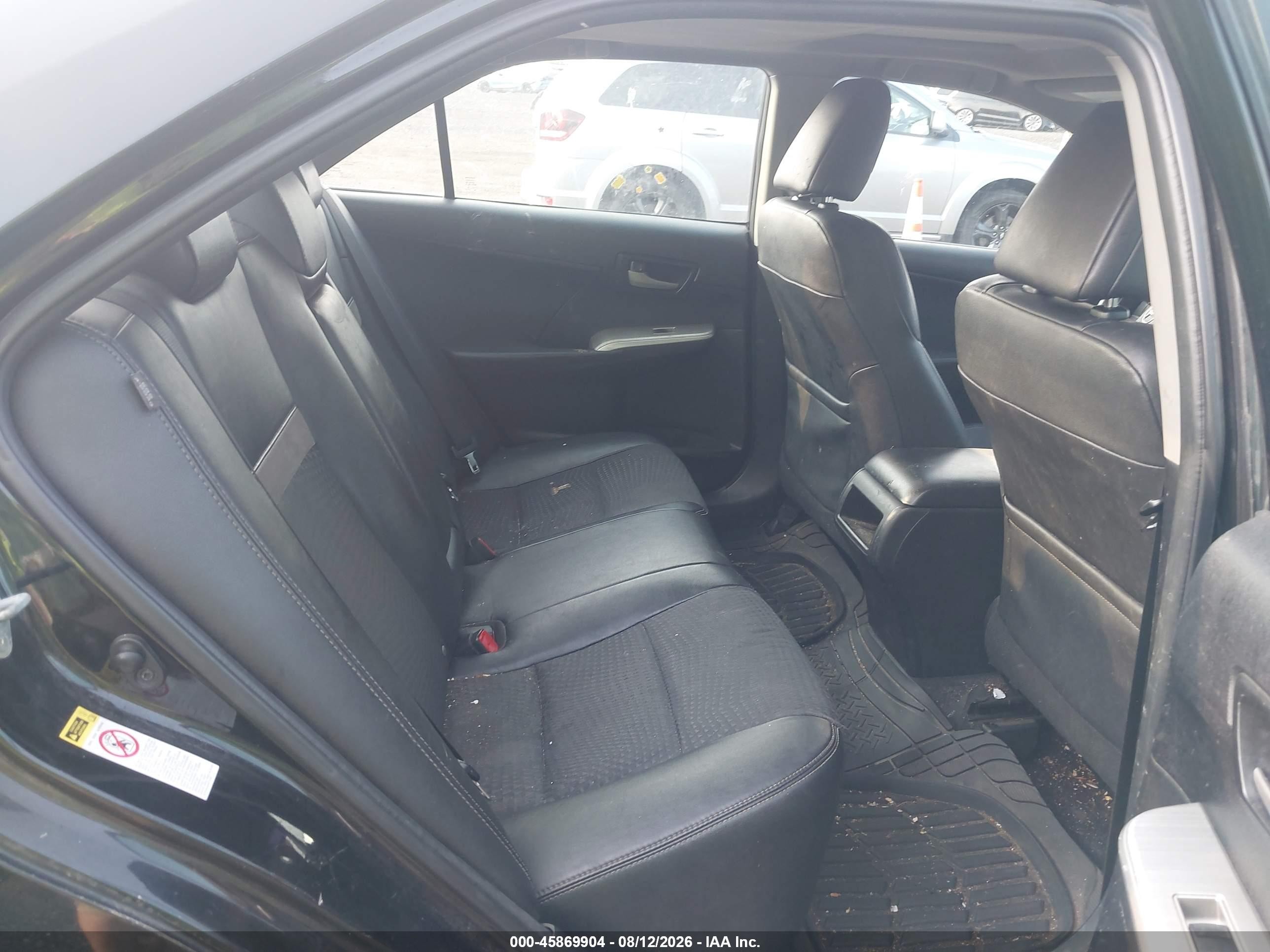 2012 Toyota Camry Se Black vin: 4T1BF1FK3CU081882