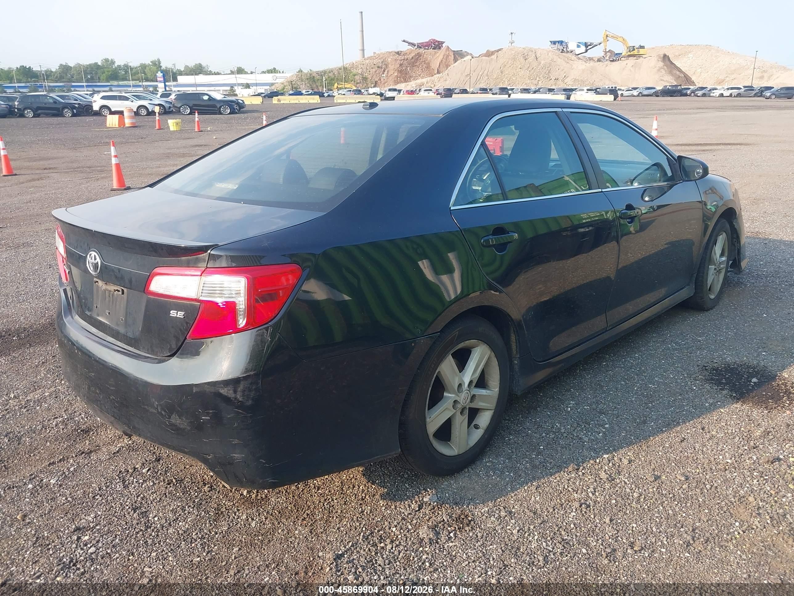 2012 Toyota Camry Se Black vin: 4T1BF1FK3CU081882