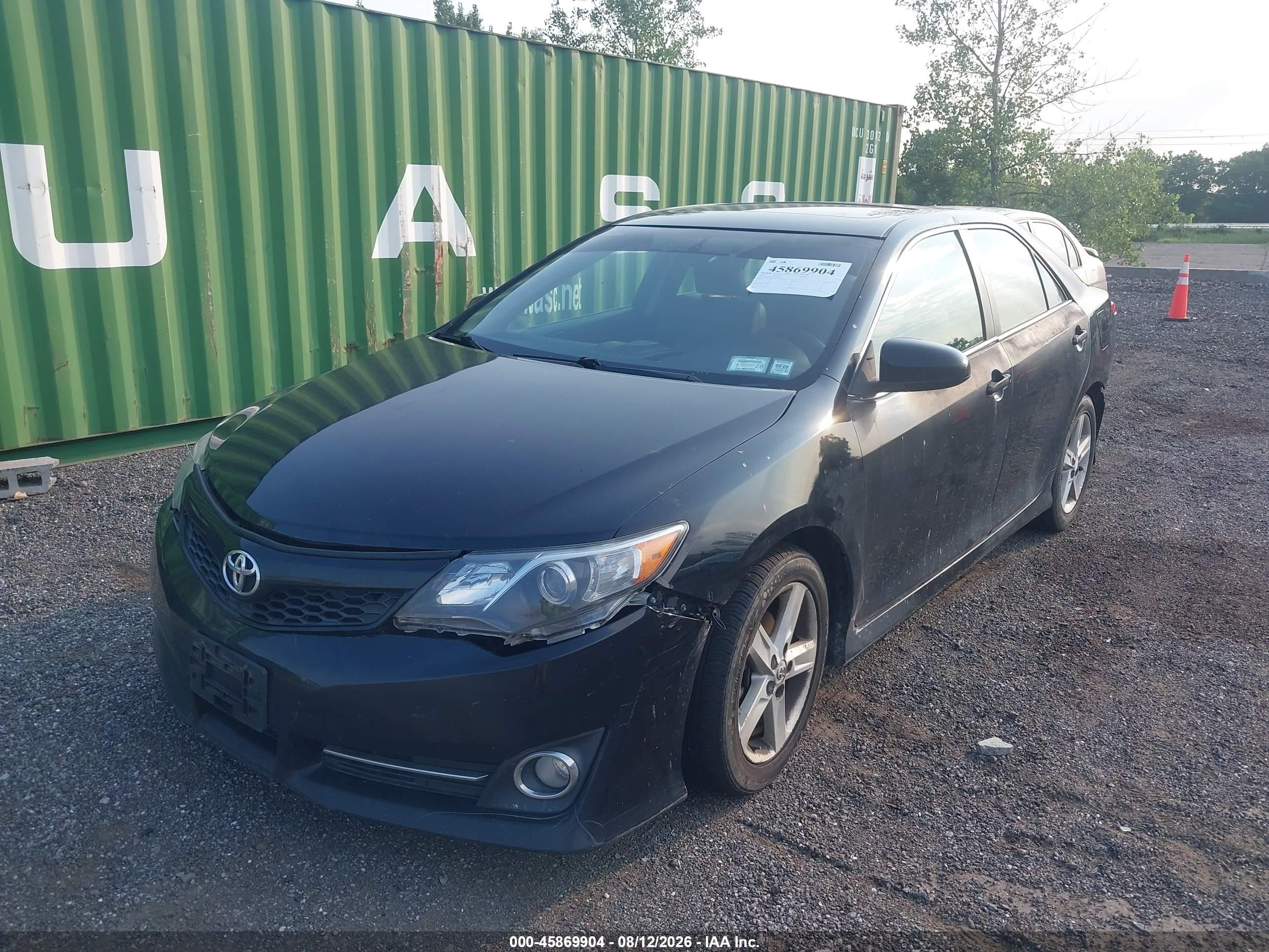 2012 Toyota Camry Se Black vin: 4T1BF1FK3CU081882