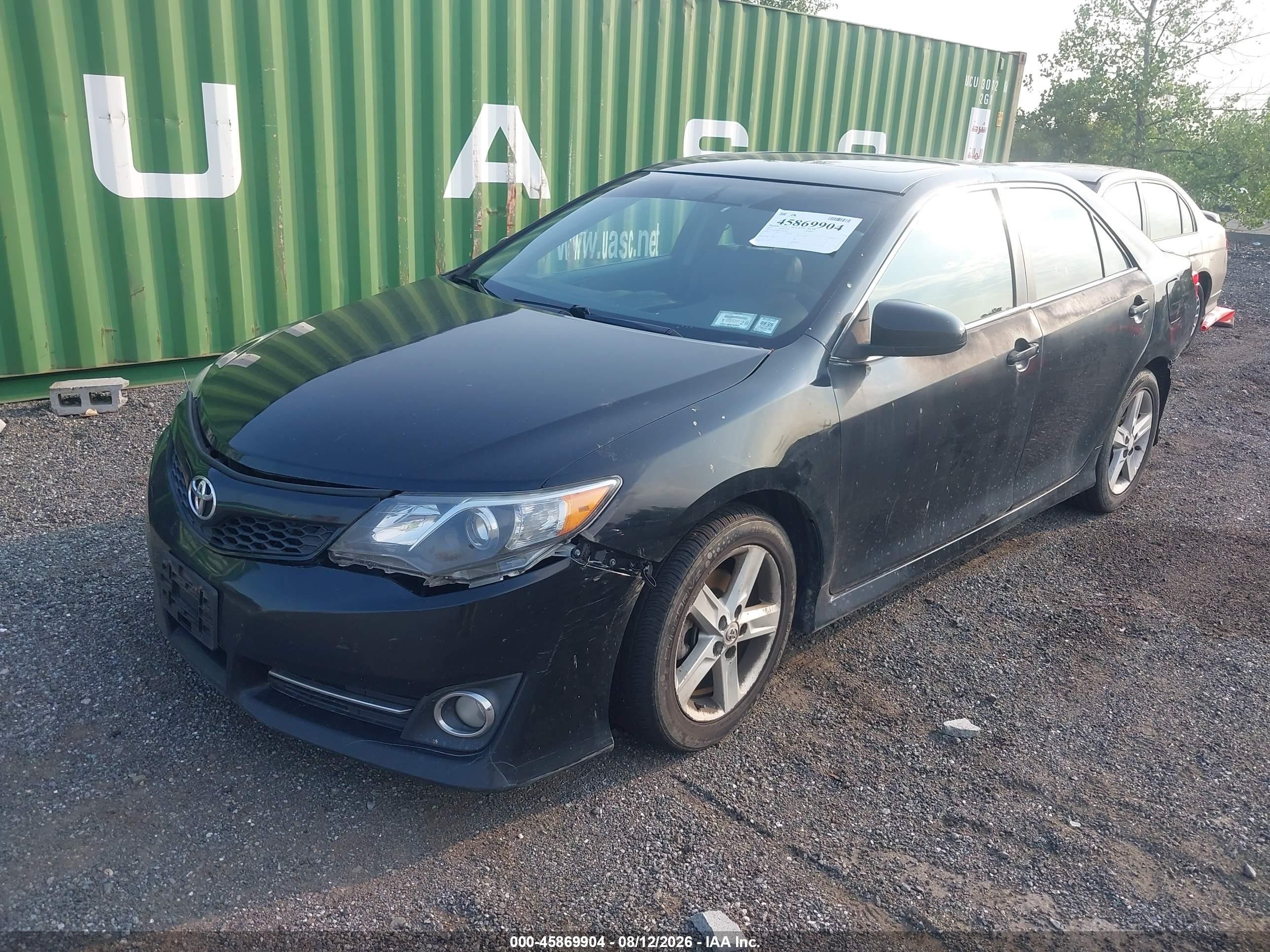 2012 Toyota Camry Se Black vin: 4T1BF1FK3CU081882