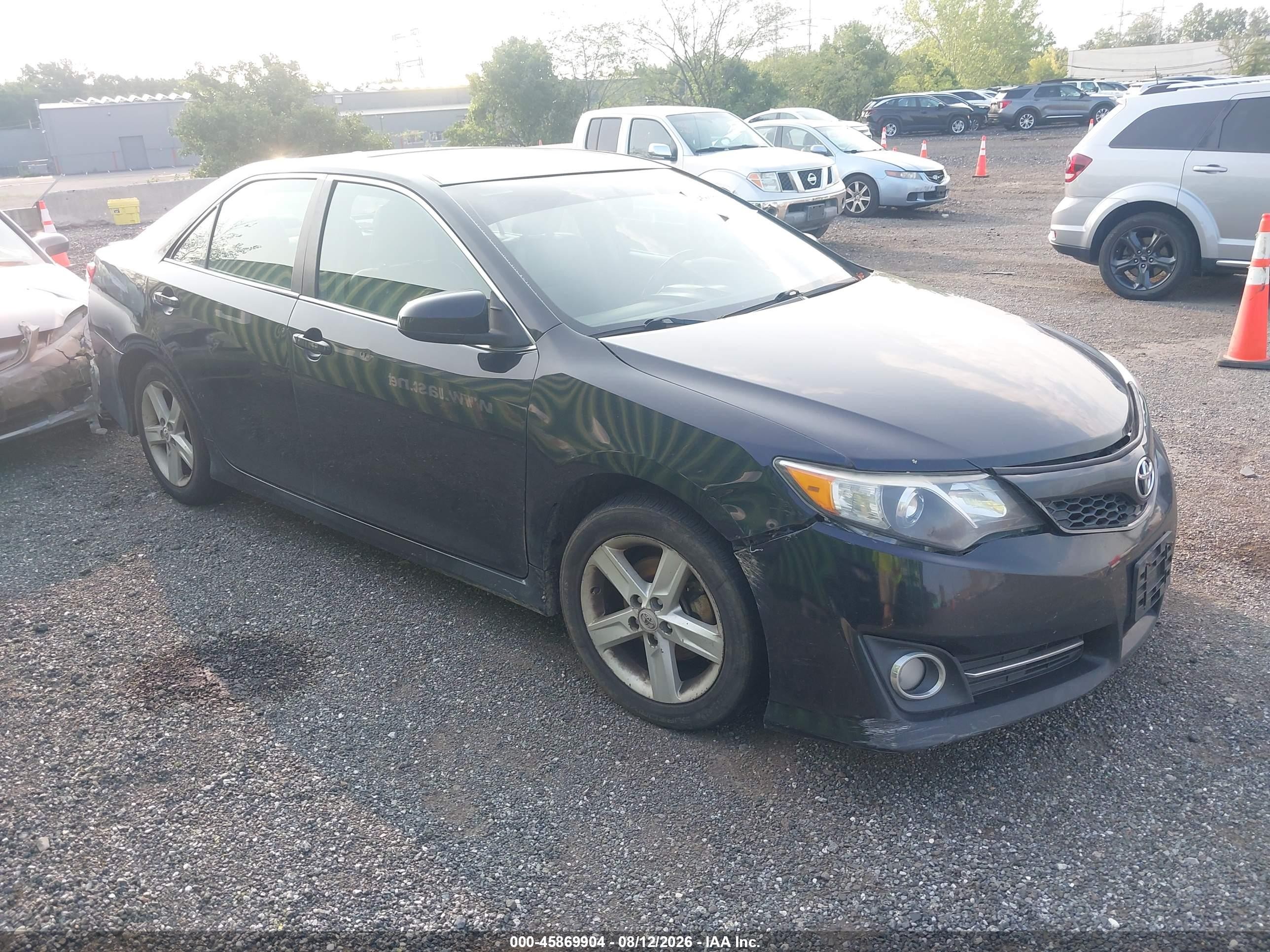 2012 Toyota Camry Se Black vin: 4T1BF1FK3CU081882