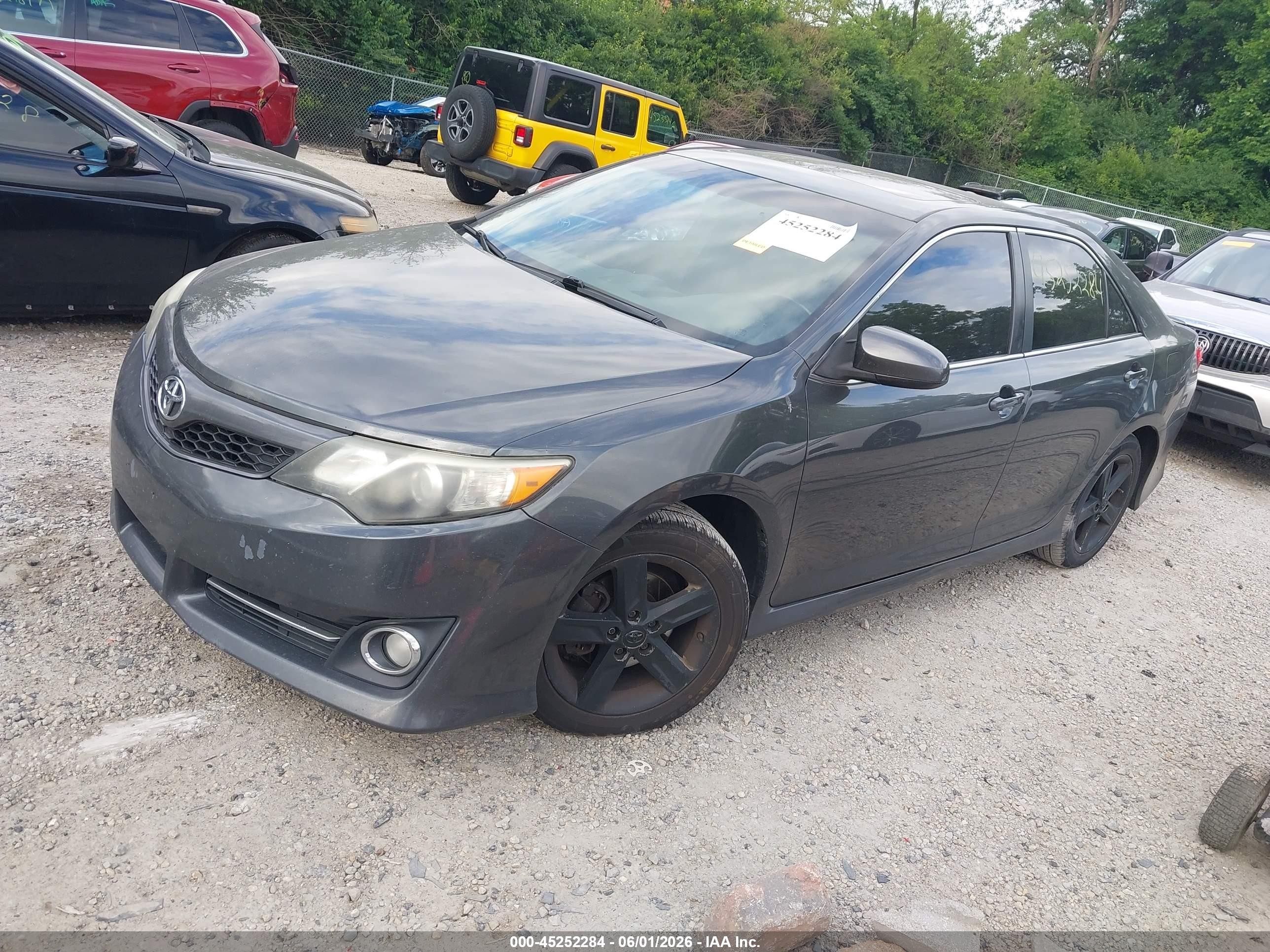 2012 Toyota Camry Se Серый vin: 4T1BF1FK3CU085446