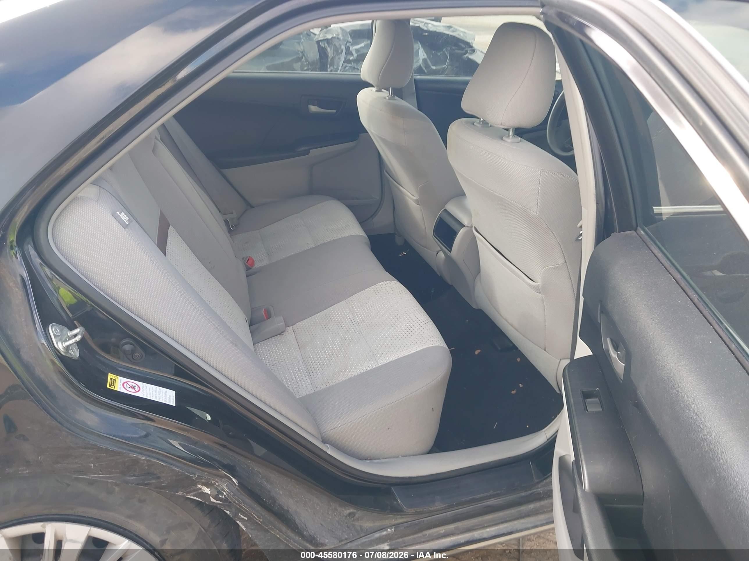 2012 Toyota Camry Le Black vin: 4T1BF1FK3CU094969