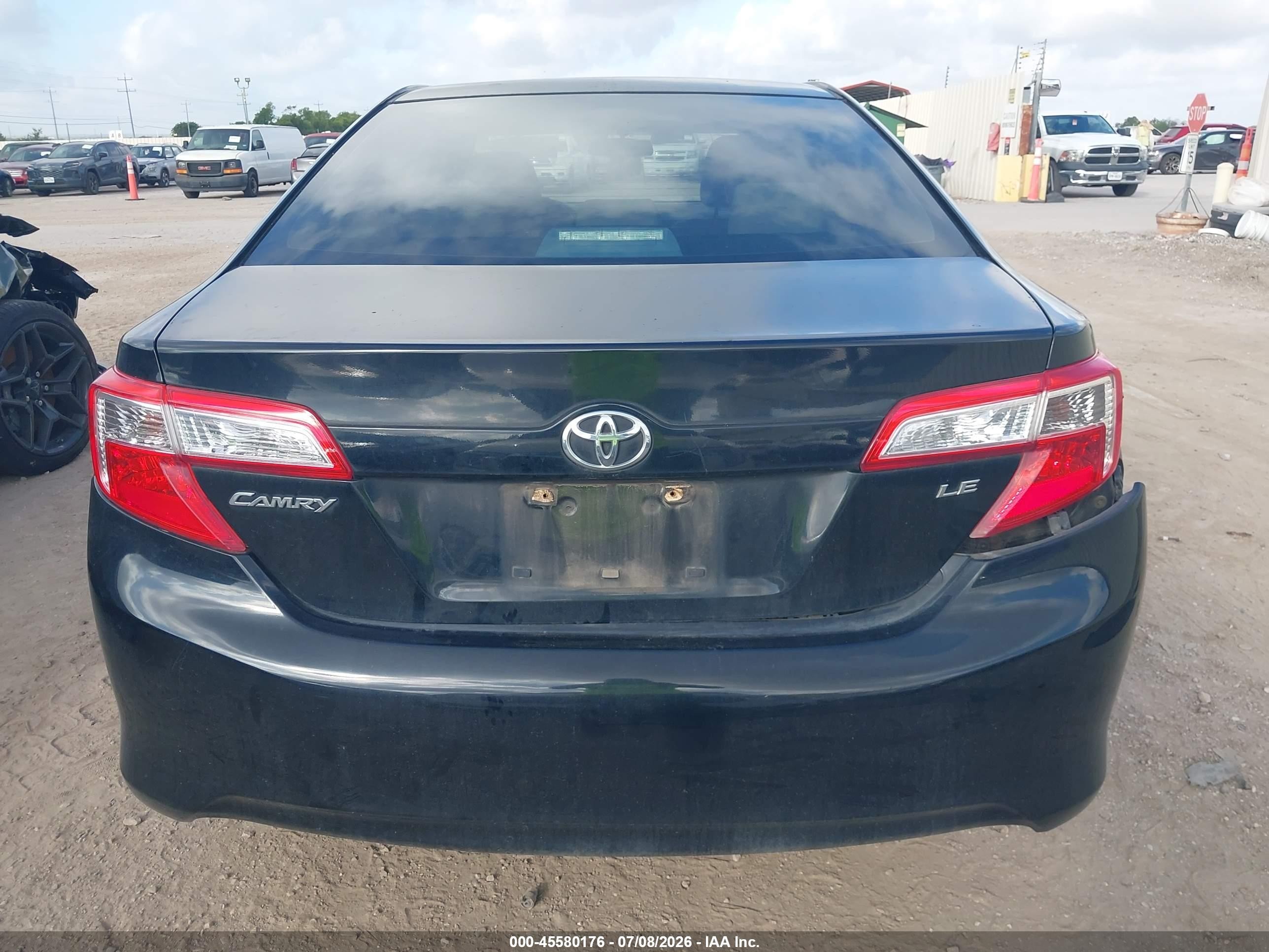 2012 Toyota Camry Le Black vin: 4T1BF1FK3CU094969