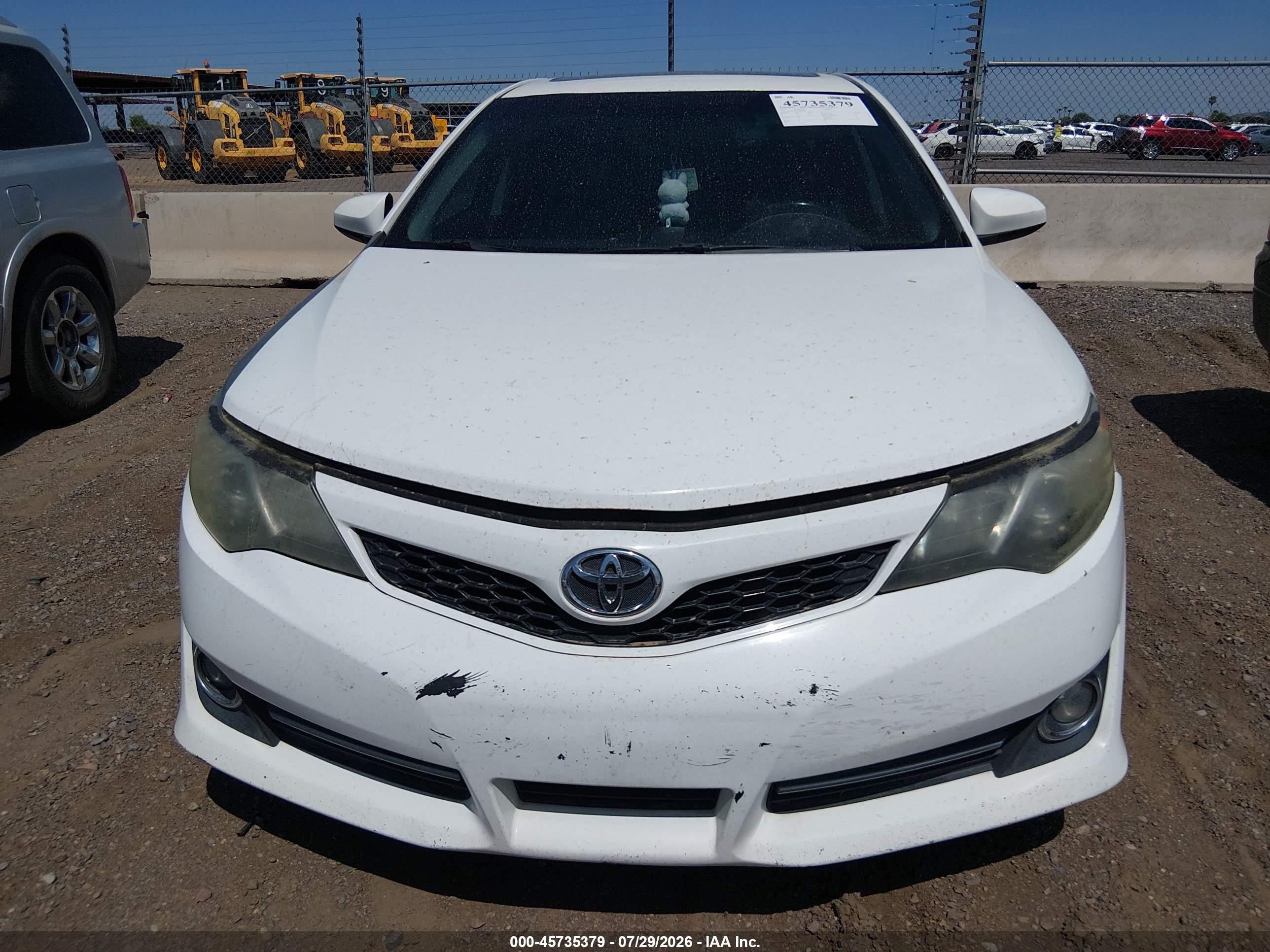 2012 Toyota Camry Se White vin: 4T1BF1FK3CU107042