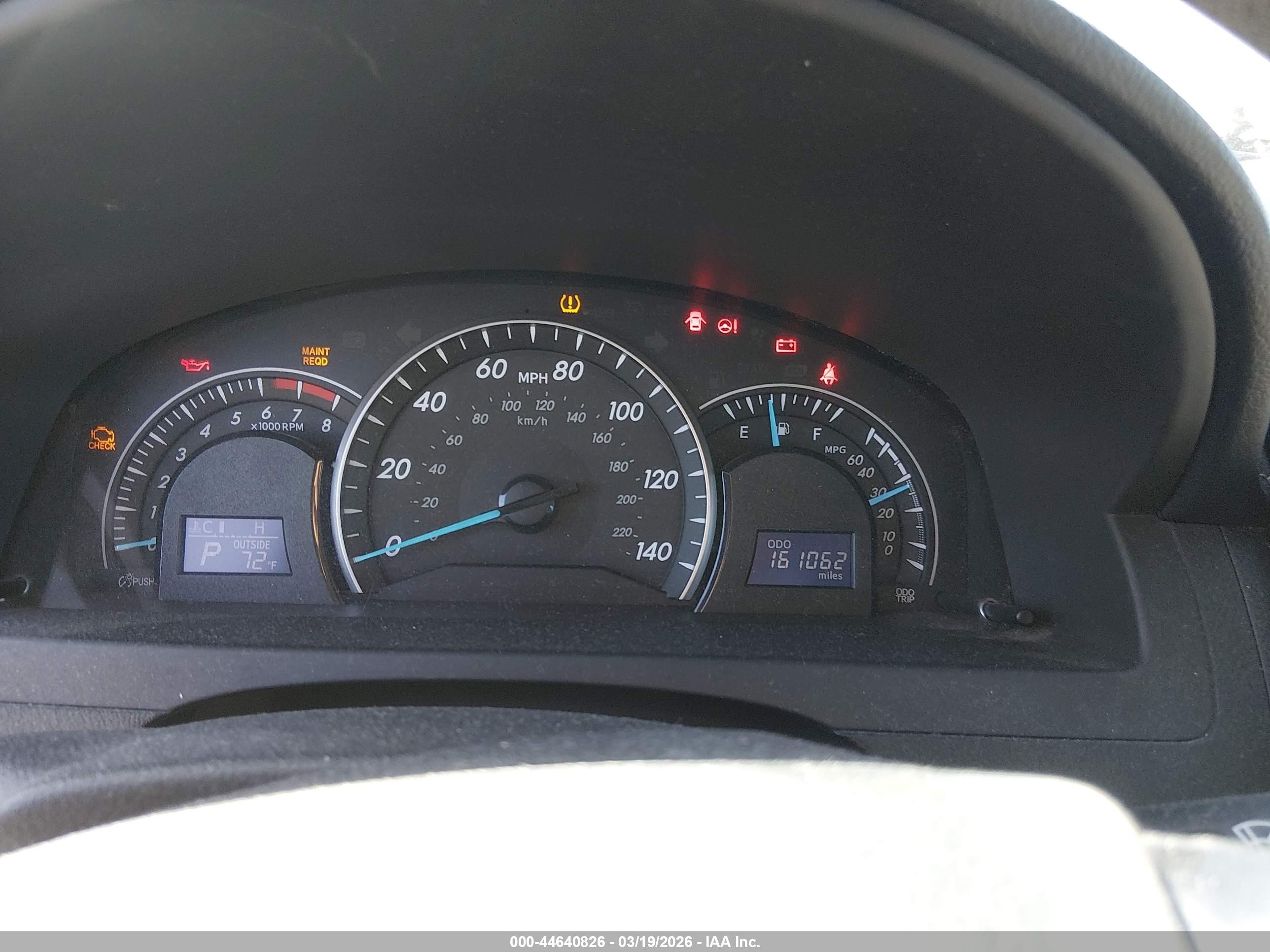 2012 Toyota Camry Le Gray vin: 4T1BF1FK3CU116291