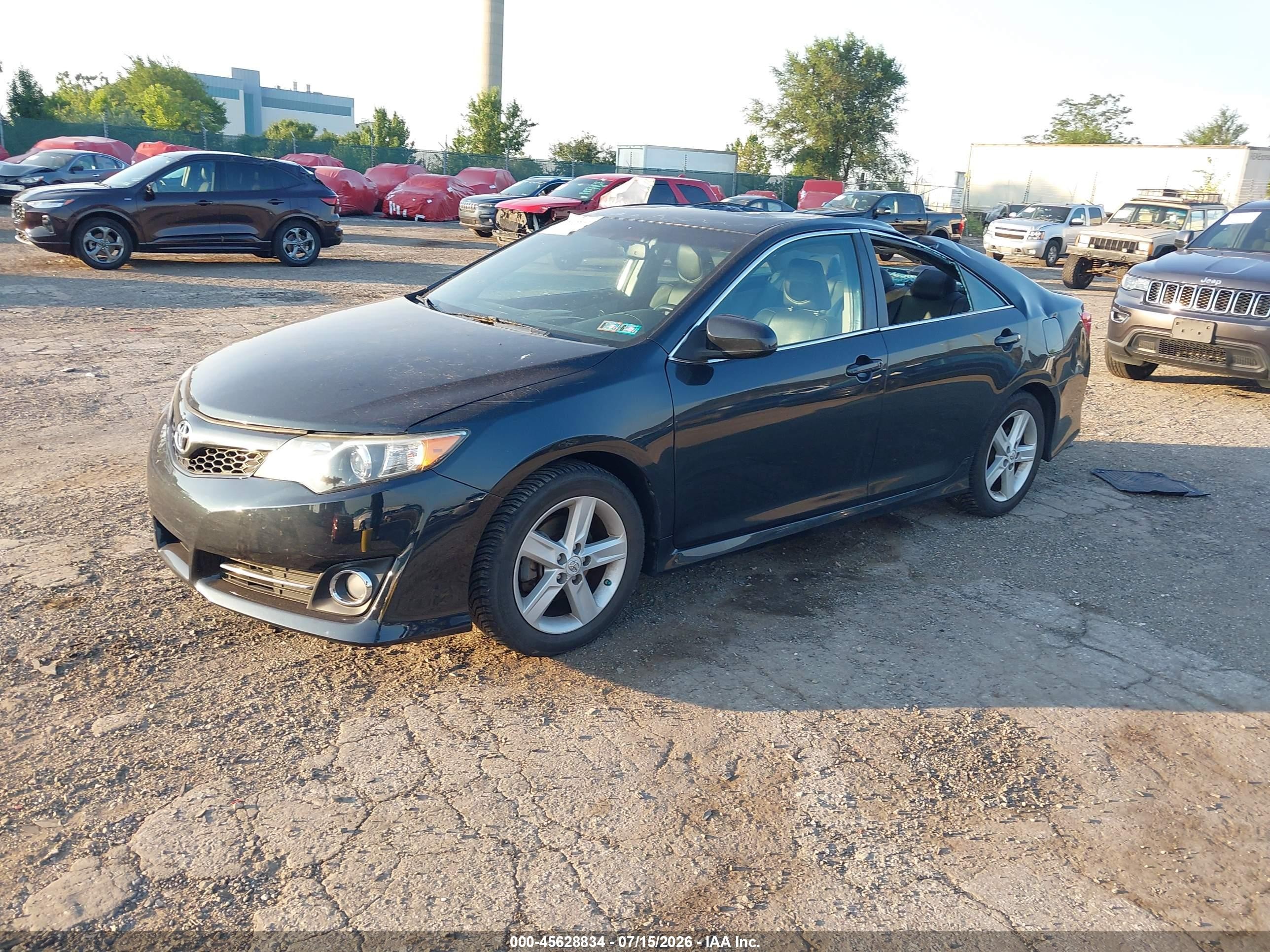 2012 Toyota Camry Se Dark Blue vin: 4T1BF1FK3CU117571