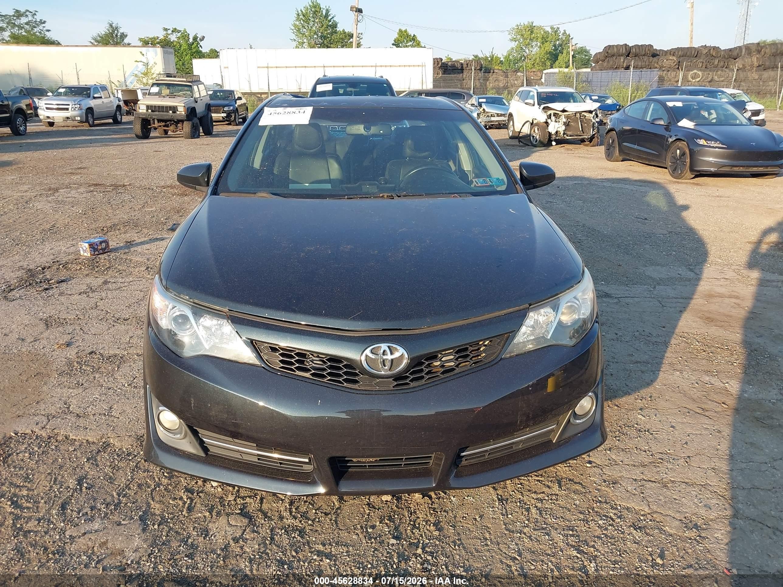 2012 Toyota Camry Se Dark Blue vin: 4T1BF1FK3CU117571