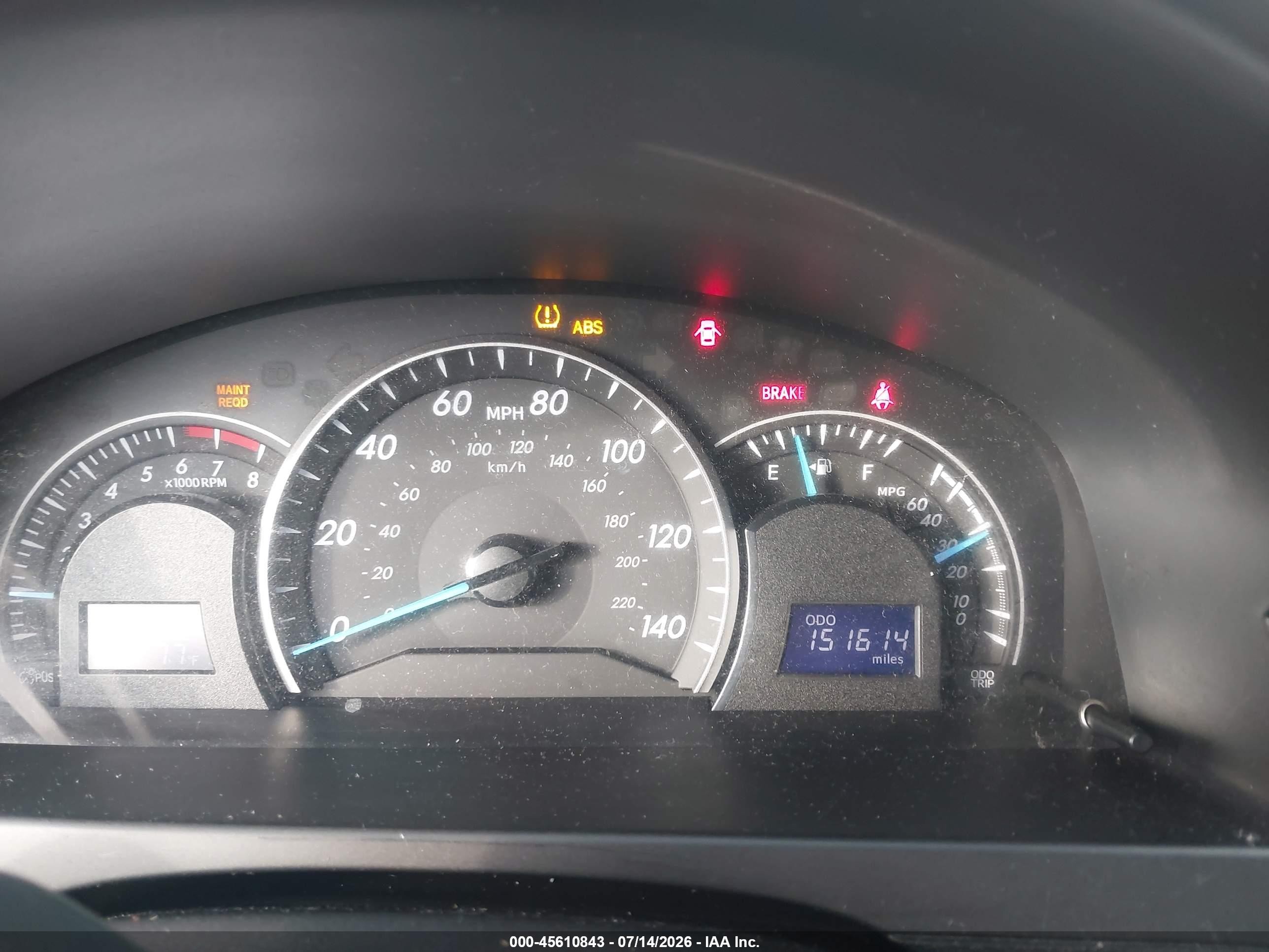 2012 Toyota Camry Le Серый vin: 4T1BF1FK3CU133317