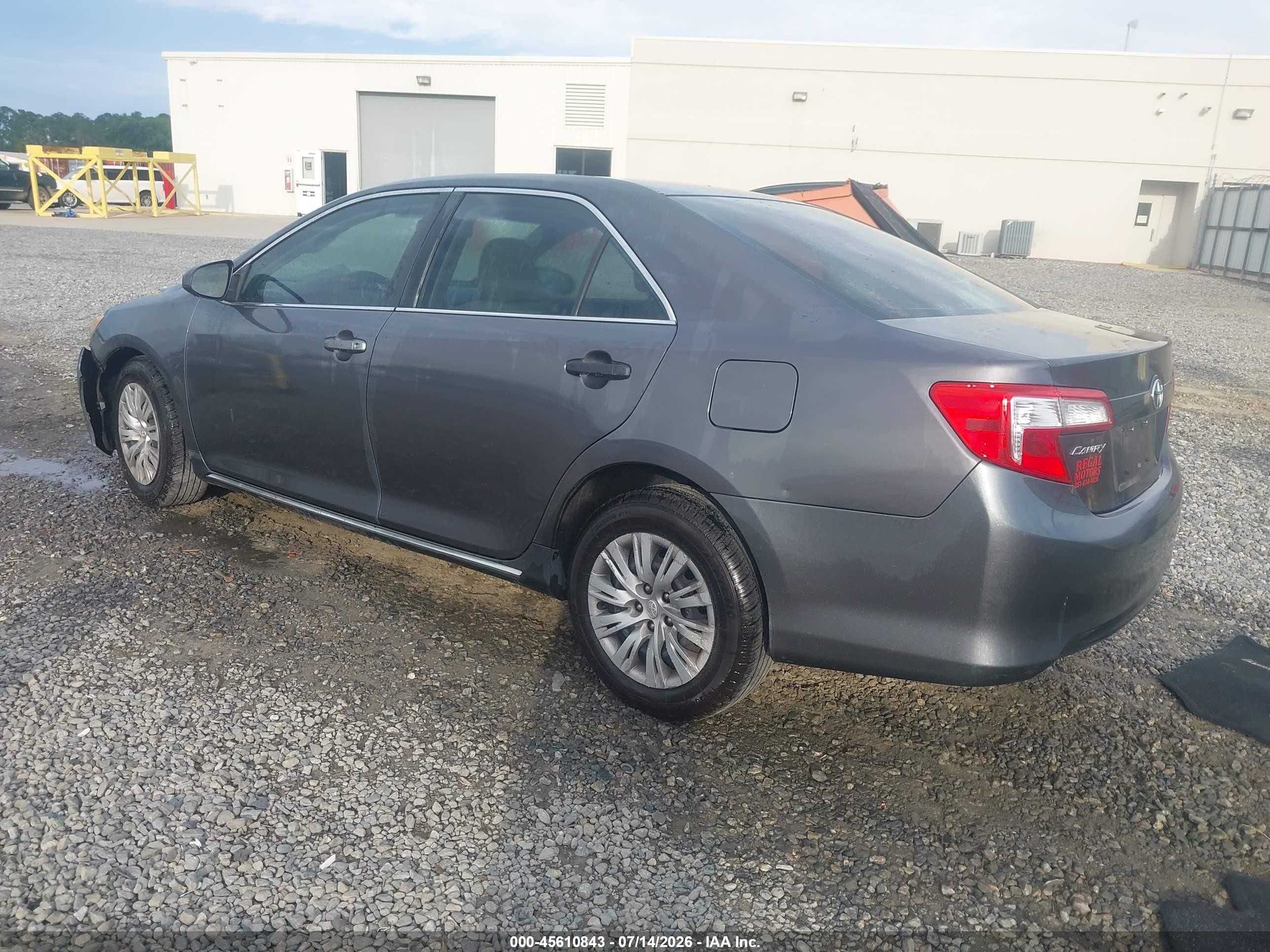 2012 Toyota Camry Le Серый vin: 4T1BF1FK3CU133317