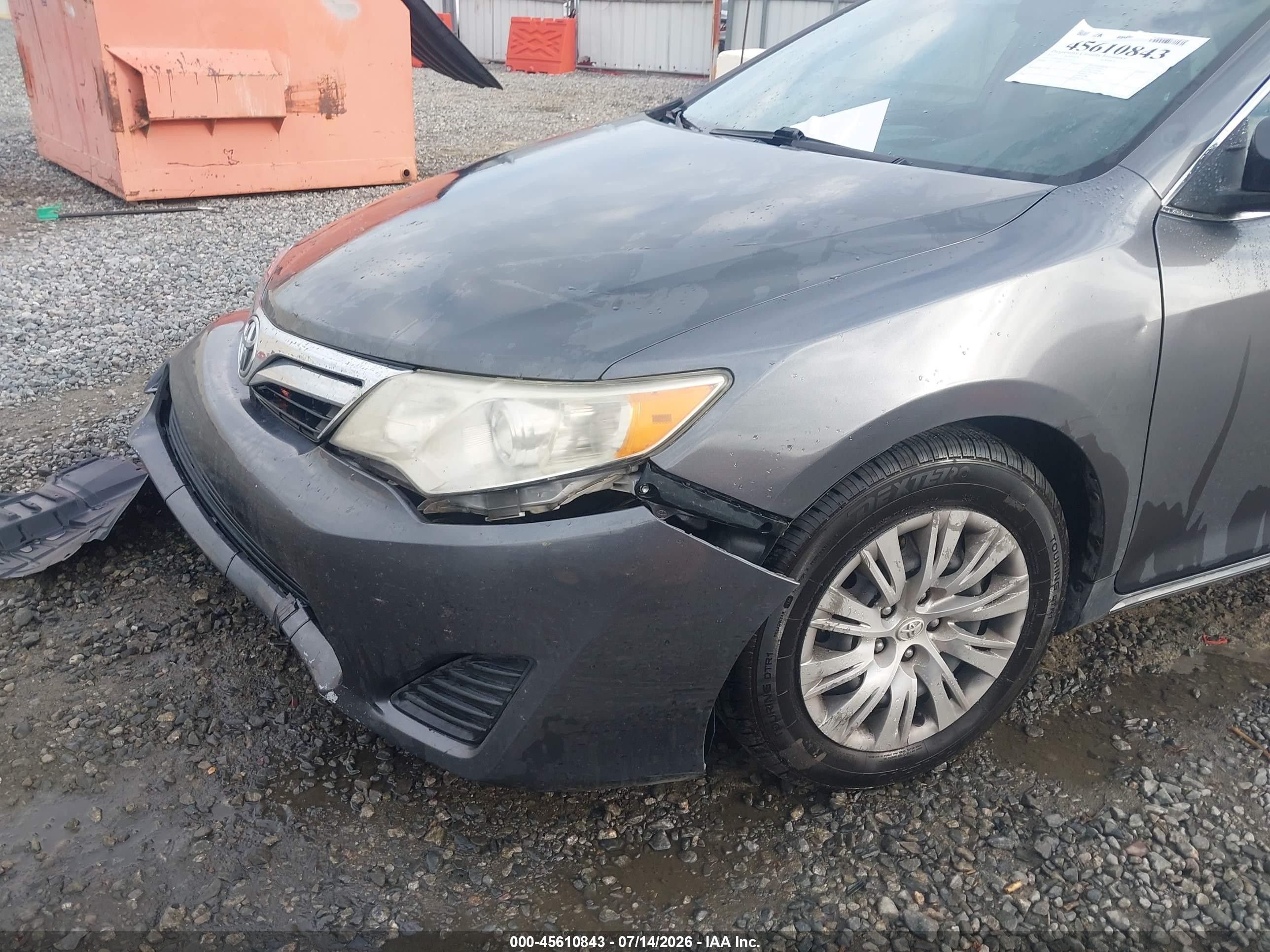 2012 Toyota Camry Le Серый vin: 4T1BF1FK3CU133317