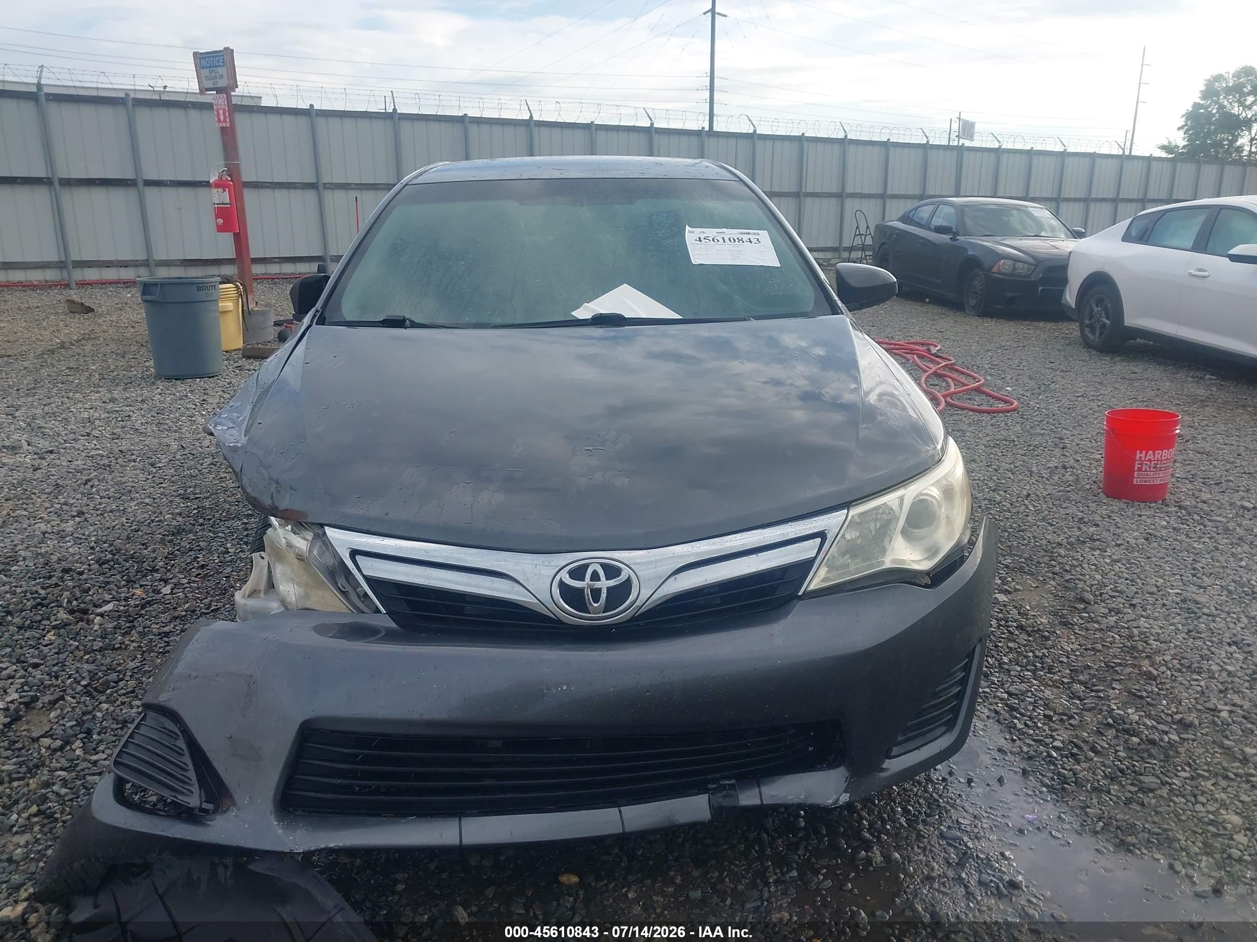 2012 Toyota Camry Le Серый vin: 4T1BF1FK3CU133317