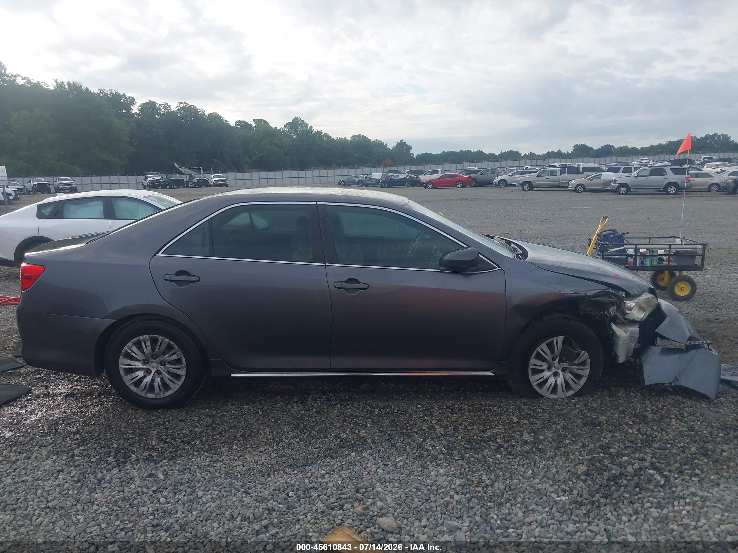2012 Toyota Camry Le Серый vin: 4T1BF1FK3CU133317
