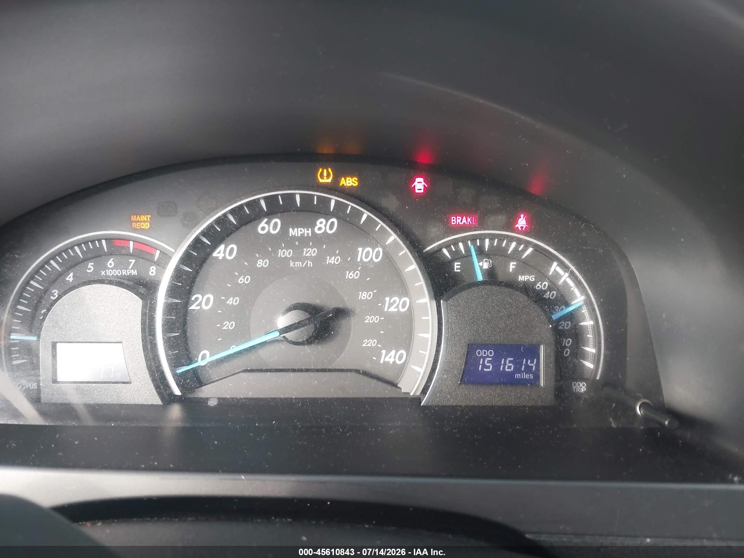 2012 Toyota Camry Le Серый vin: 4T1BF1FK3CU133317