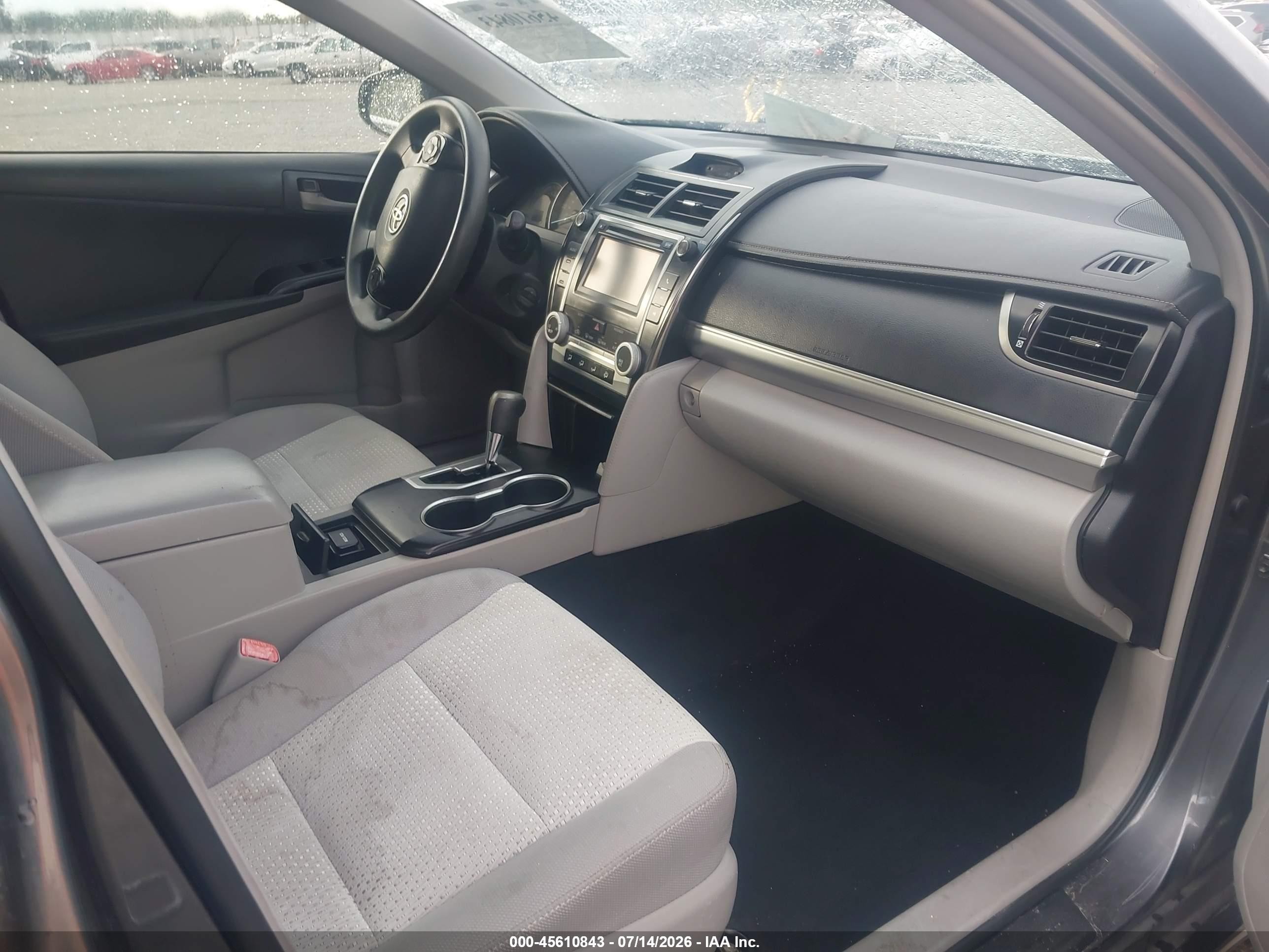 2012 Toyota Camry Le Серый vin: 4T1BF1FK3CU133317