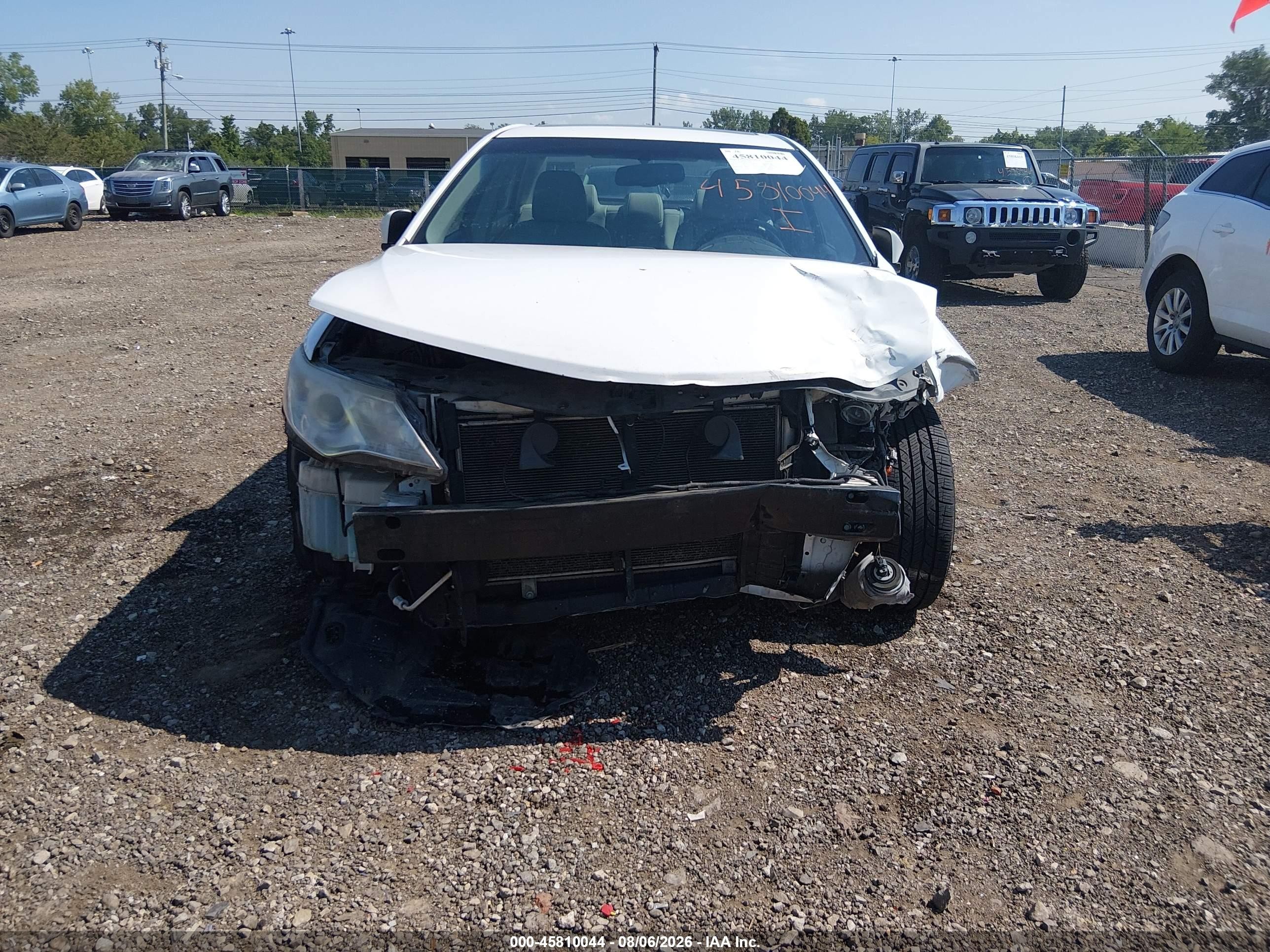 2012 Toyota Camry Xle White vin: 4T1BF1FK3CU138906