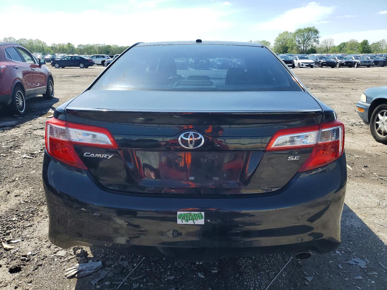 2012 Toyota Camry Se Black vin: 4T1BF1FK3CU142566