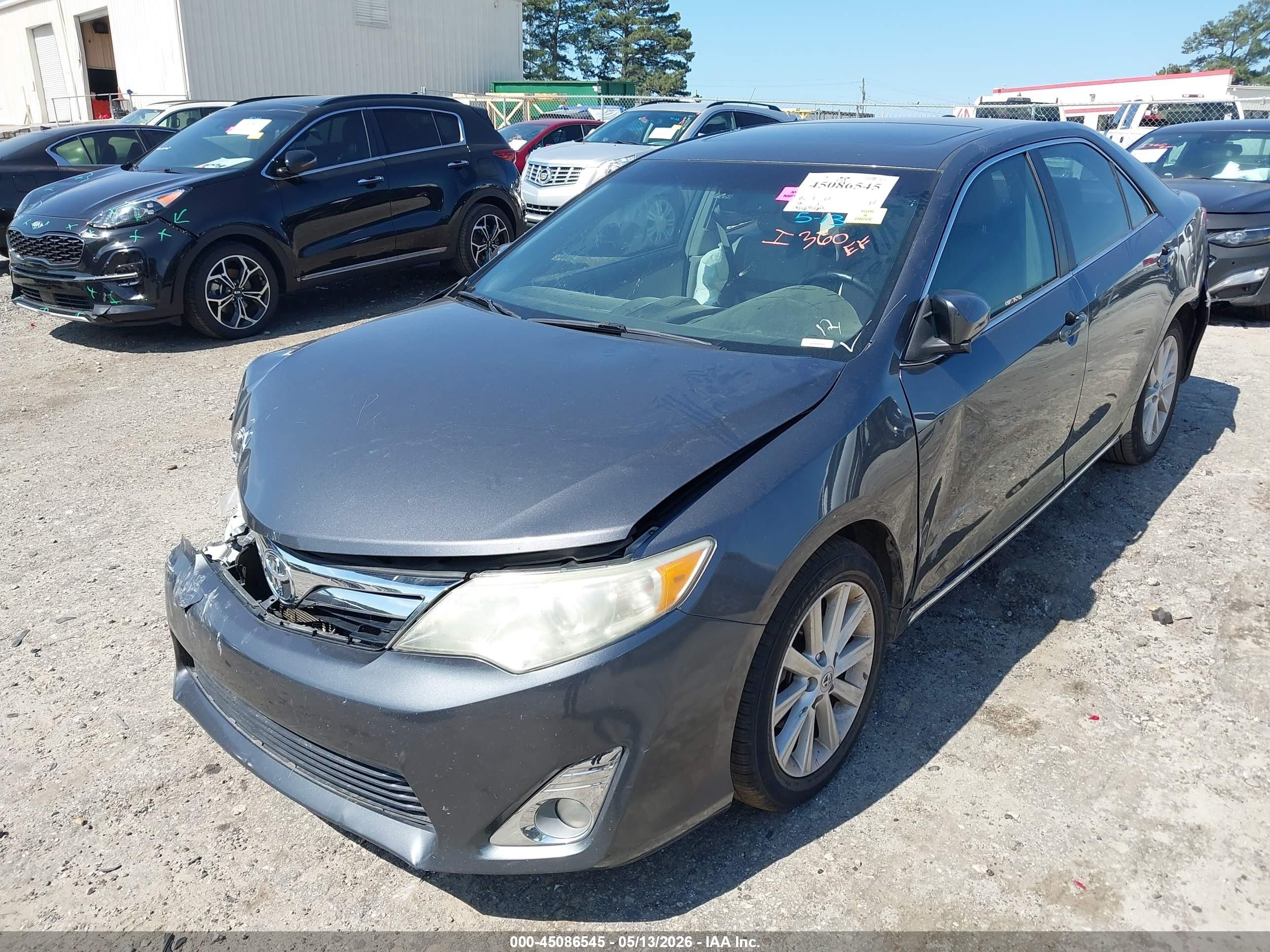2012 Toyota Camry Xle Gray vin: 4T1BF1FK3CU149145