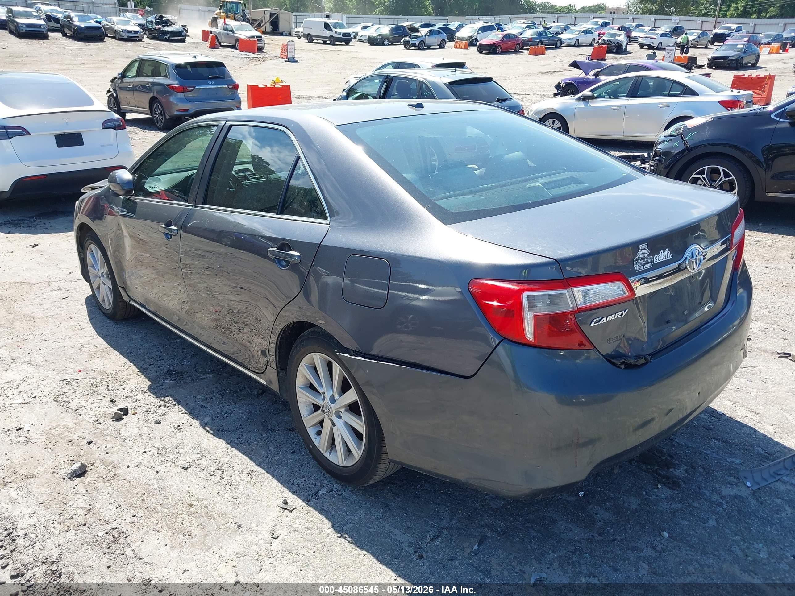 2012 Toyota Camry Xle Gray vin: 4T1BF1FK3CU149145