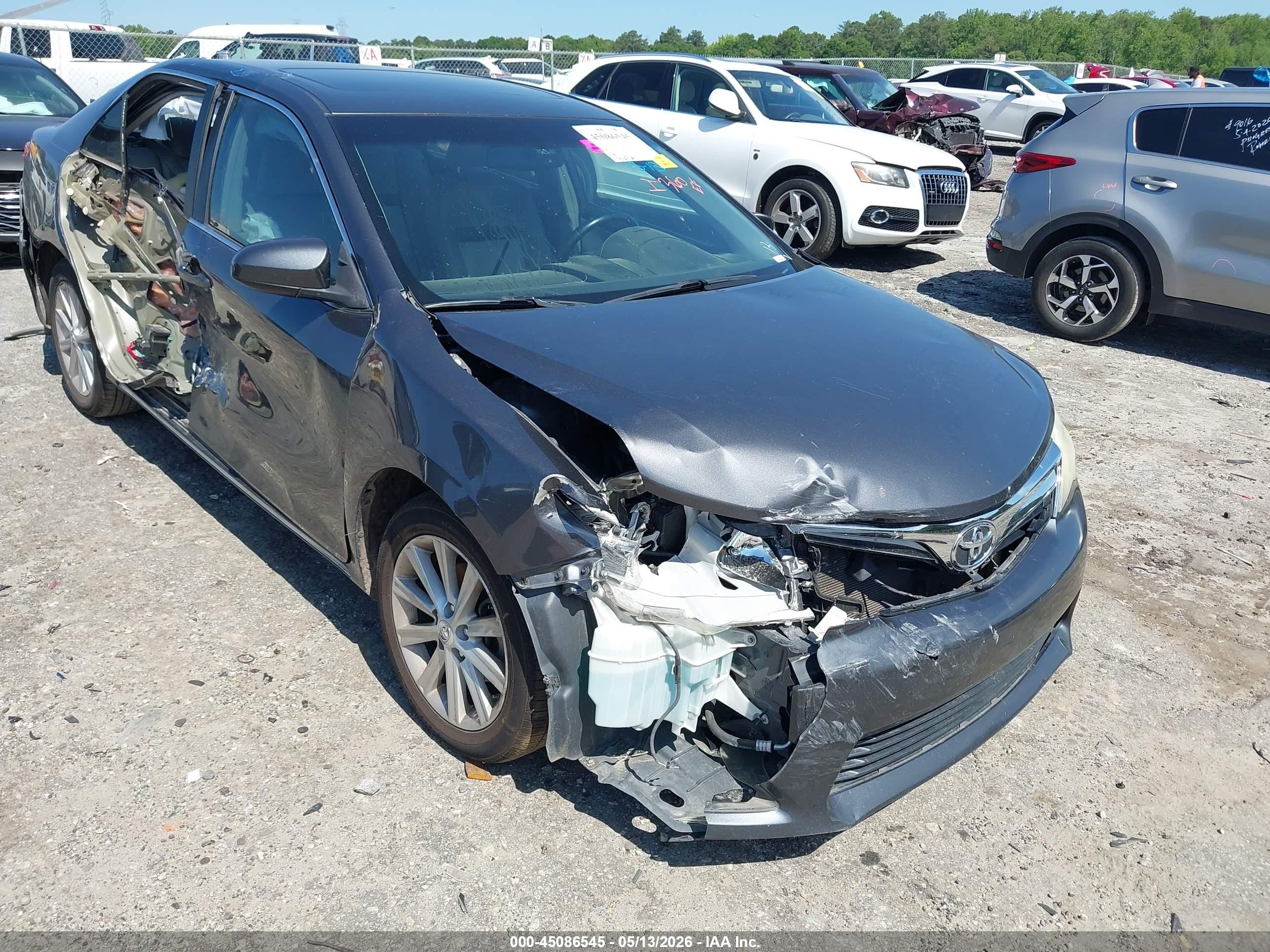 2012 Toyota Camry Xle Gray vin: 4T1BF1FK3CU149145
