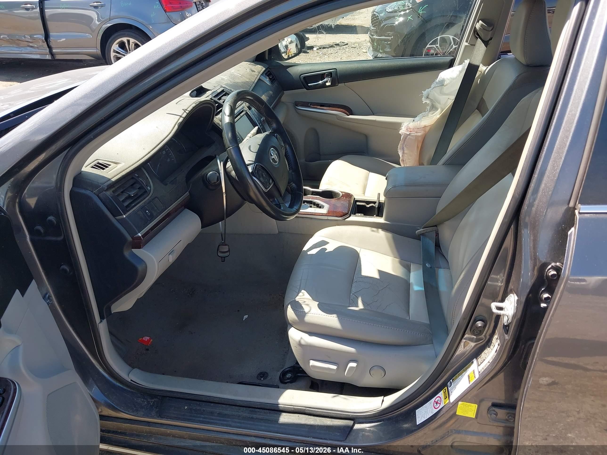 2012 Toyota Camry Xle Gray vin: 4T1BF1FK3CU149145