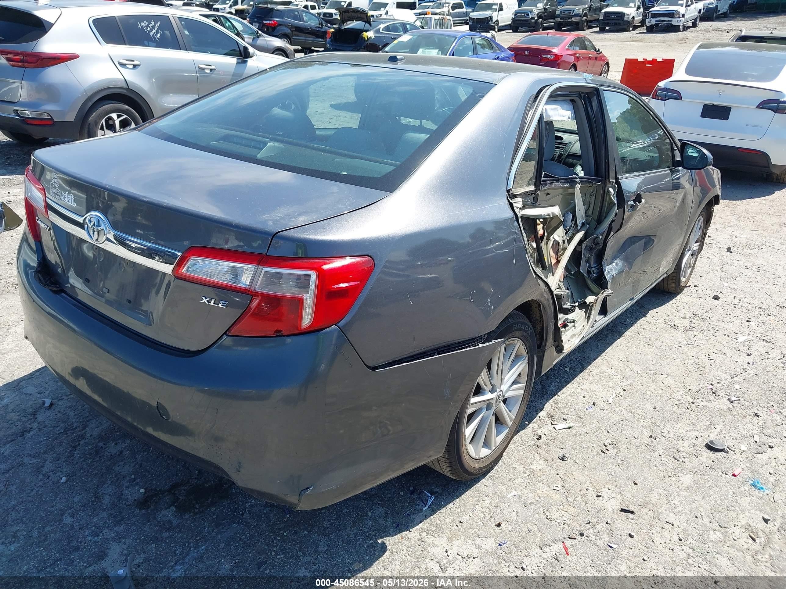 2012 Toyota Camry Xle Gray vin: 4T1BF1FK3CU149145