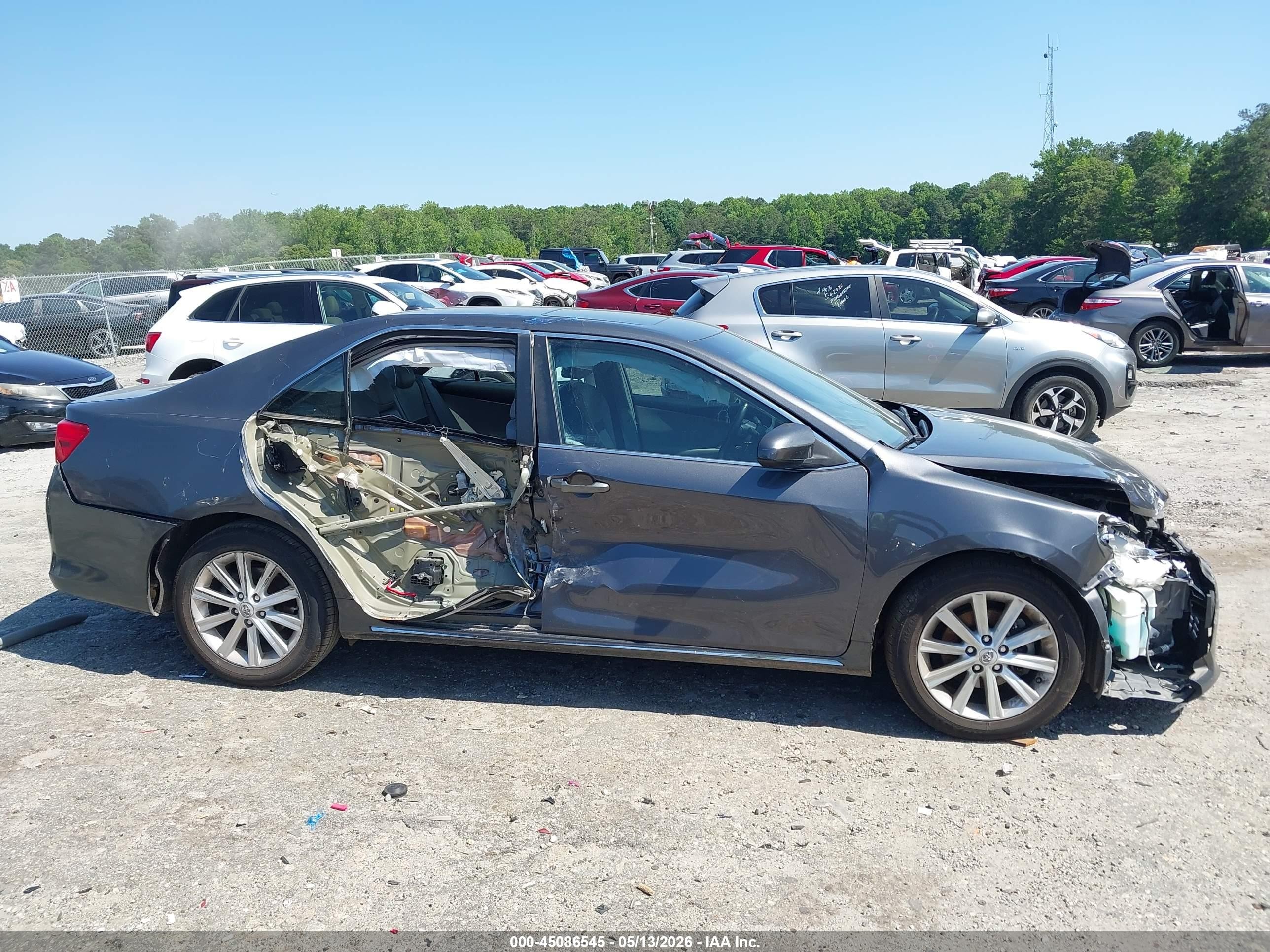 2012 Toyota Camry Xle Gray vin: 4T1BF1FK3CU149145