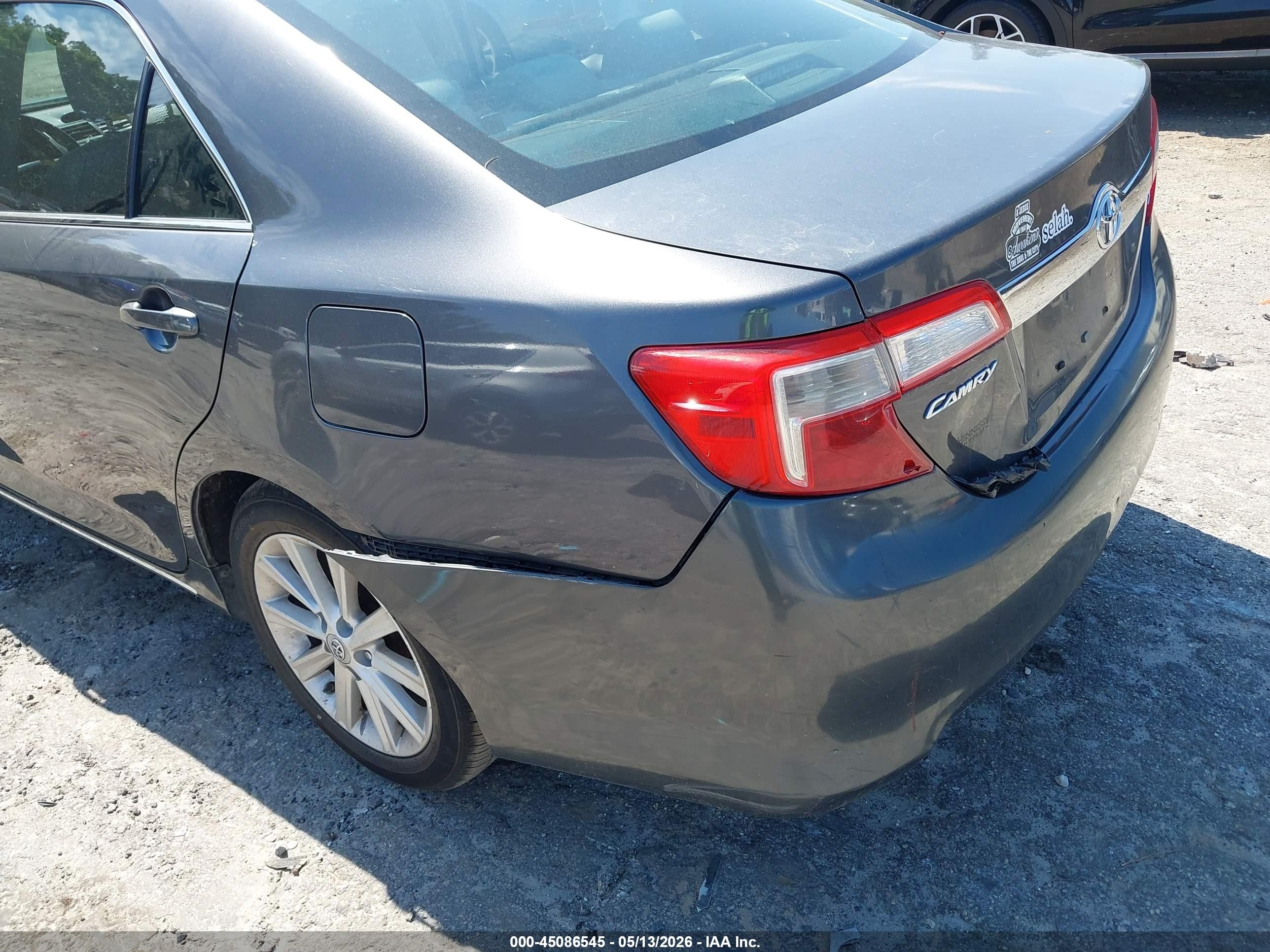 2012 Toyota Camry Xle Gray vin: 4T1BF1FK3CU149145