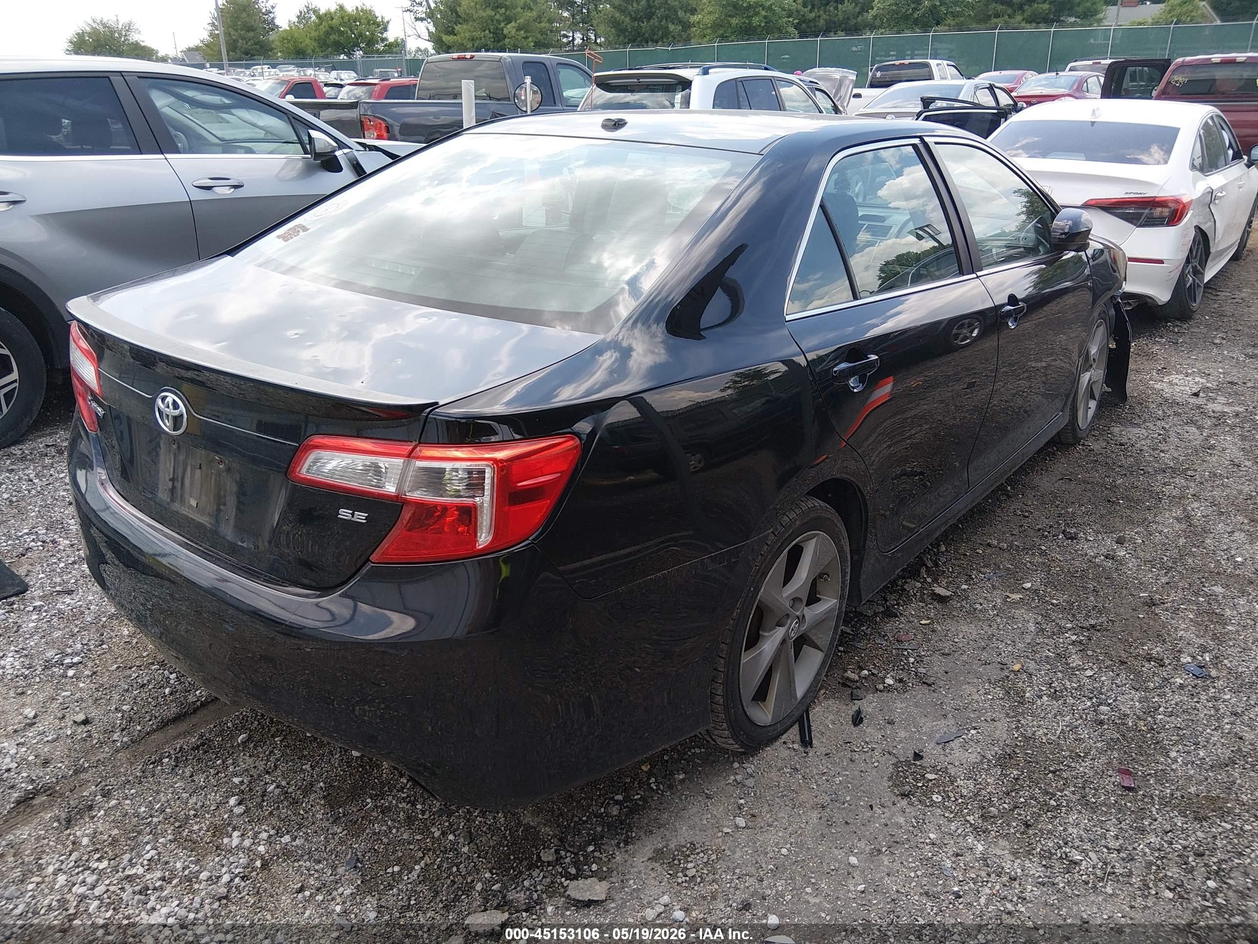 2012 Toyota Camry Se Limited Edition Black vin: 4T1BF1FK3CU153244