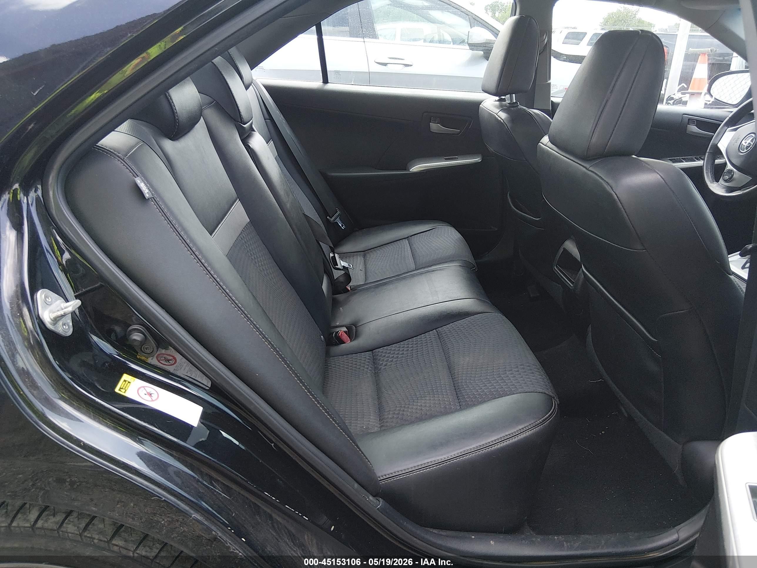2012 Toyota Camry Se Limited Edition Black vin: 4T1BF1FK3CU153244