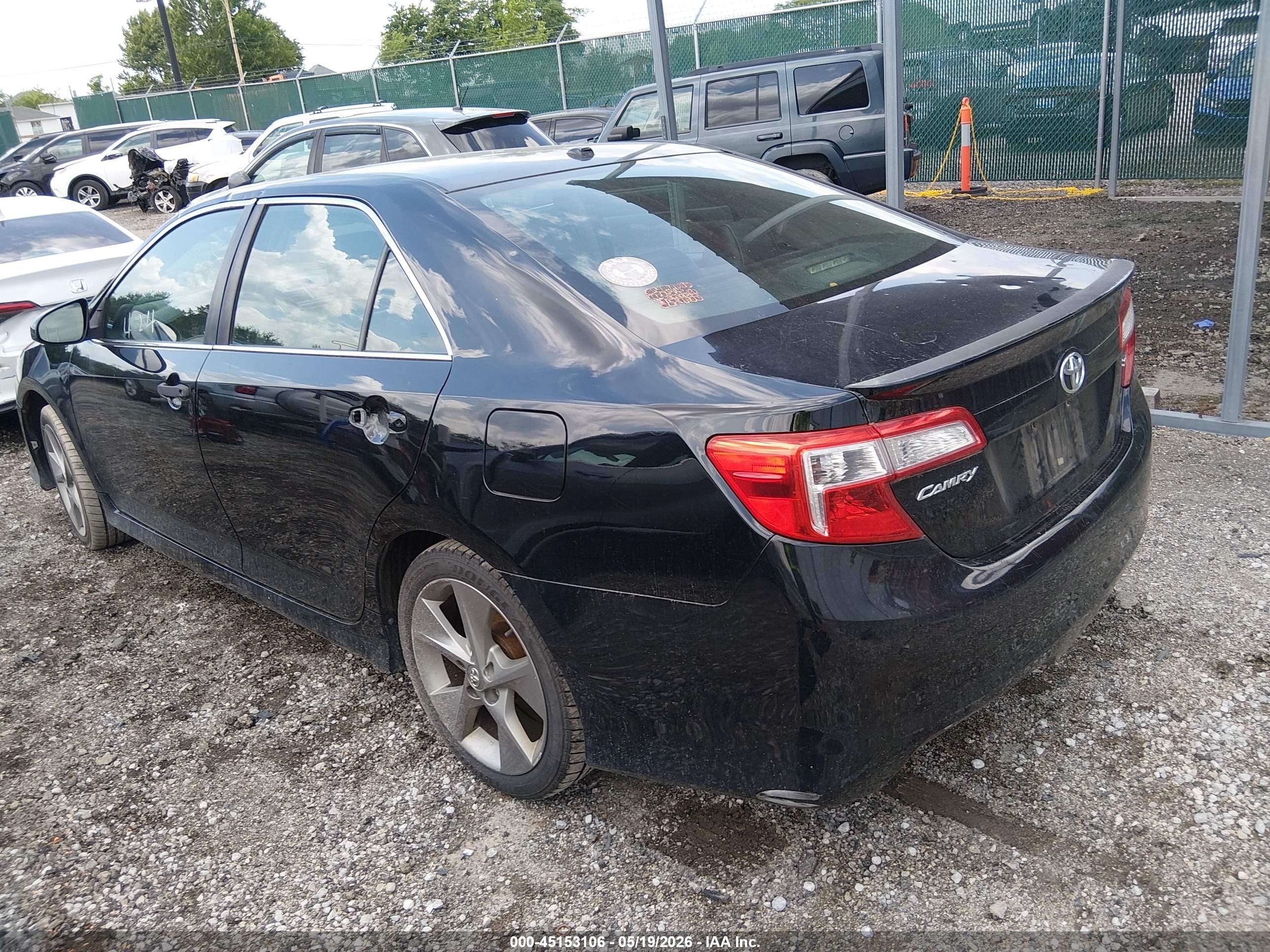 2012 Toyota Camry Se Limited Edition Black vin: 4T1BF1FK3CU153244