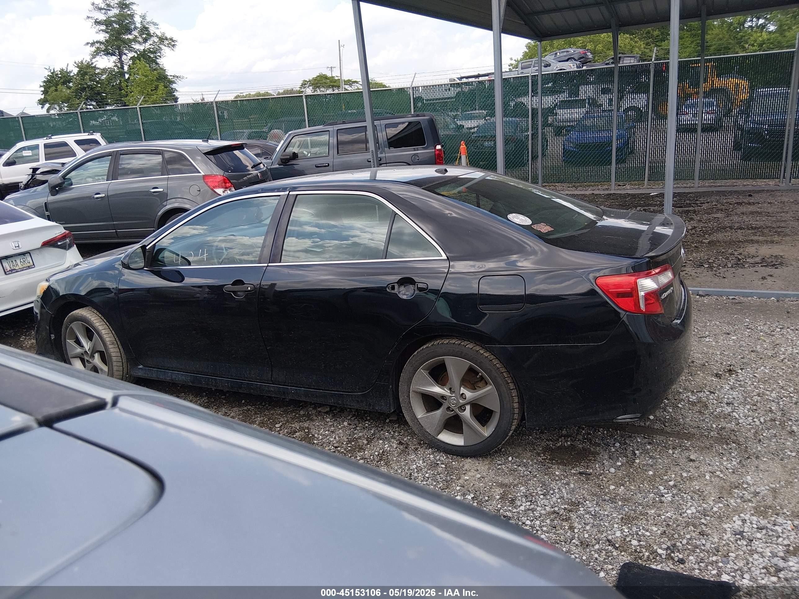 2012 Toyota Camry Se Limited Edition Black vin: 4T1BF1FK3CU153244