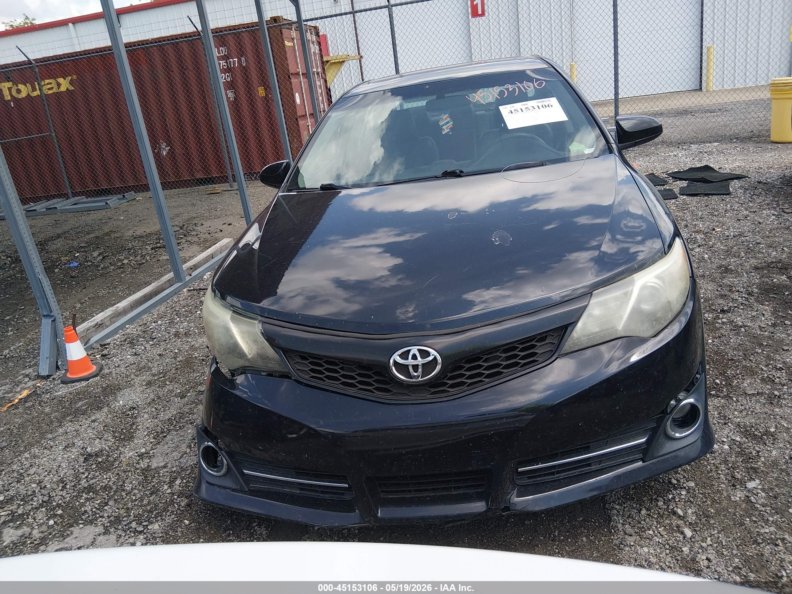 2012 Toyota Camry Se Limited Edition Black vin: 4T1BF1FK3CU153244