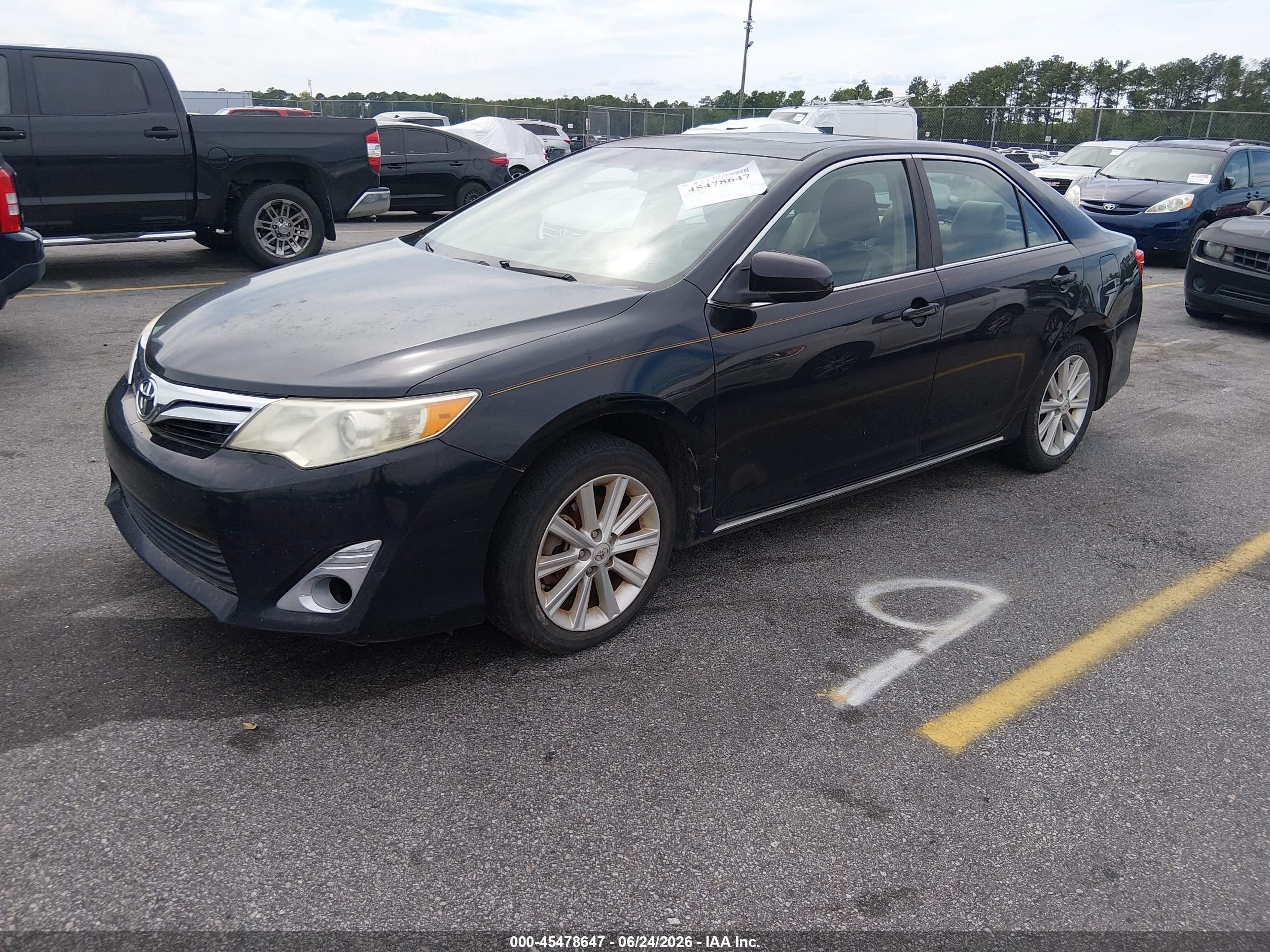 2012 Toyota Camry Xle Black vin: 4T1BF1FK3CU160808