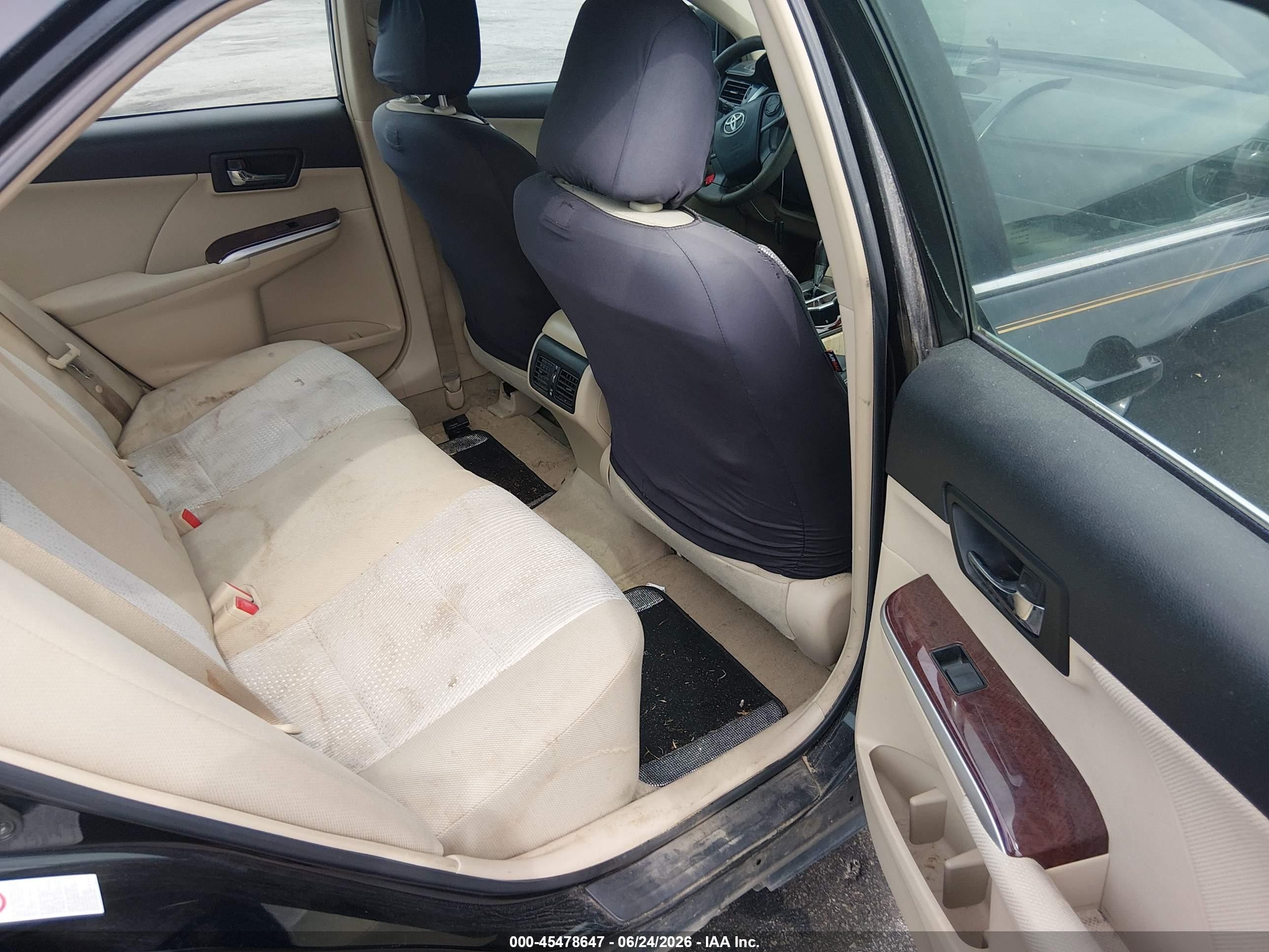 2012 Toyota Camry Xle Black vin: 4T1BF1FK3CU160808