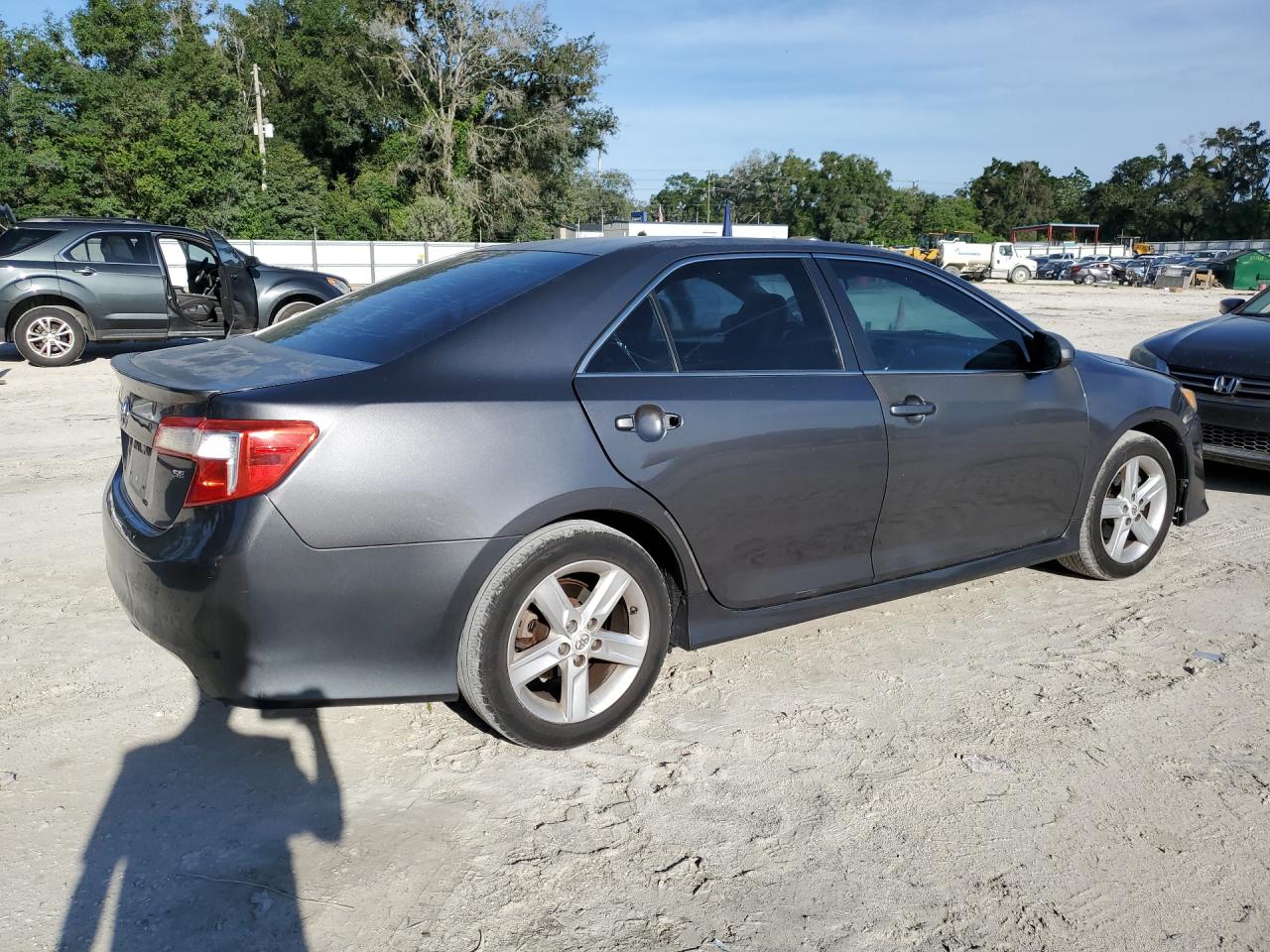 2012 Toyota Camry Se Gray vin: 4T1BF1FK3CU165068 Damage: Right Rear Door, Dent(S) W/ Paint Dmg, 6 To 7 Inches