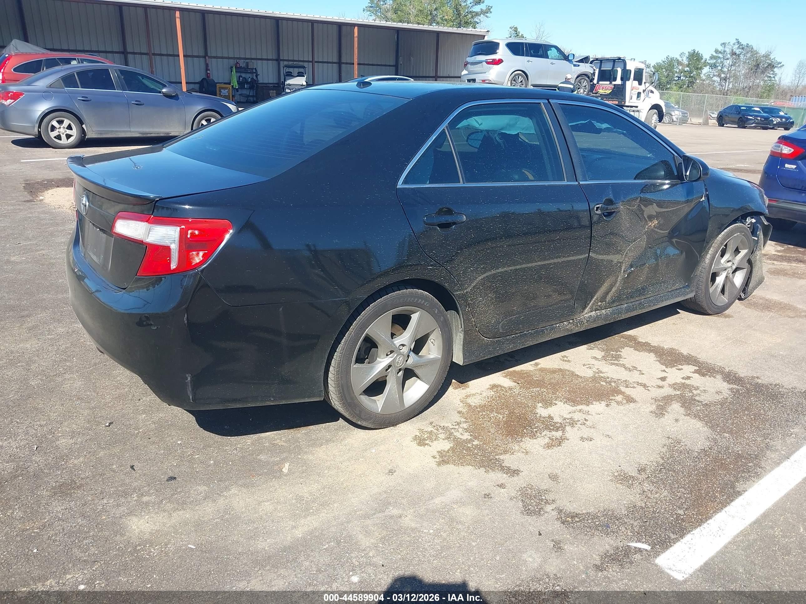2012 Toyota Camry Se Limited Edition Black vin: 4T1BF1FK3CU166401