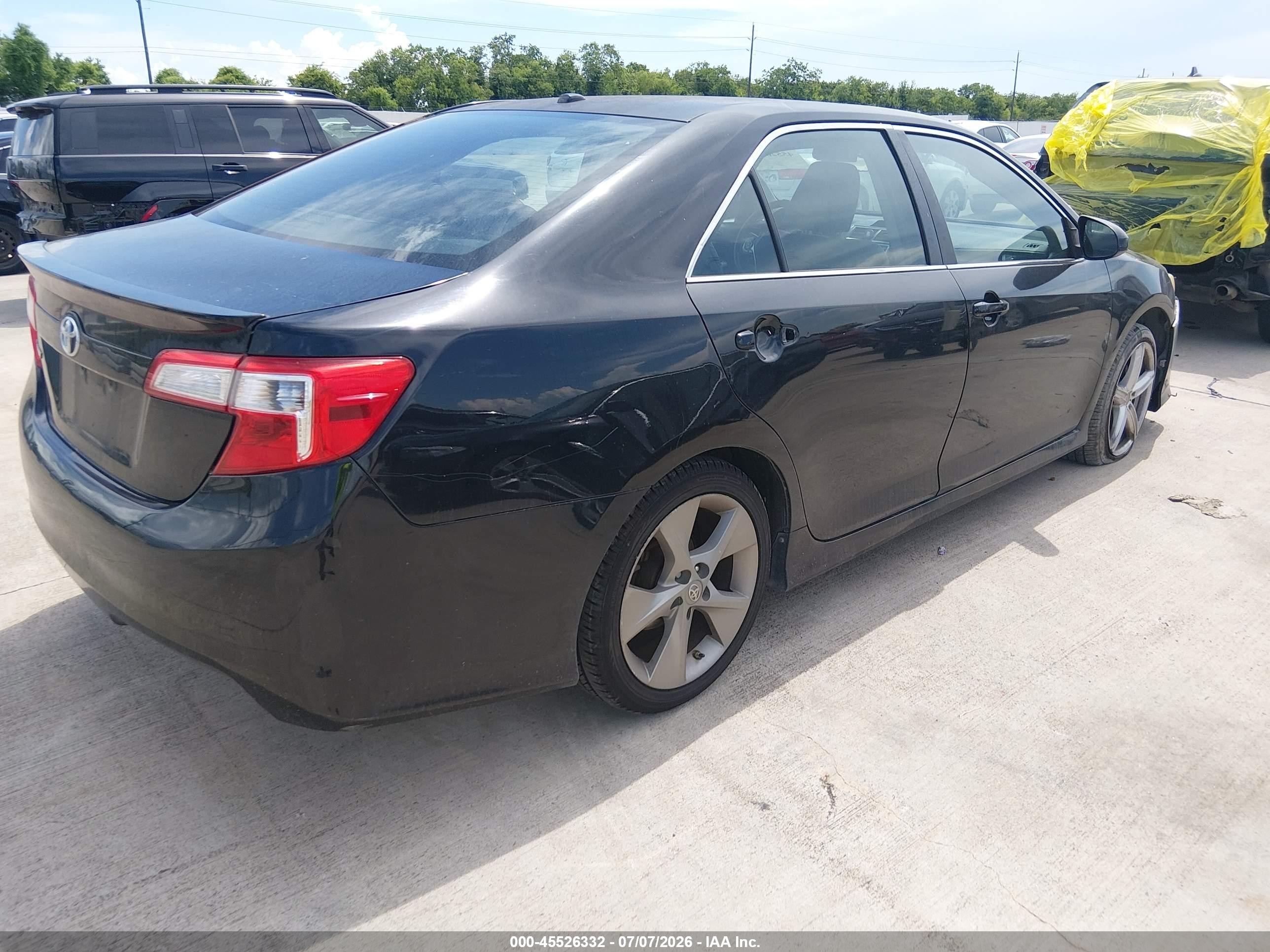 2012 Toyota Camry Se Limited Edition Черный vin: 4T1BF1FK3CU180346
