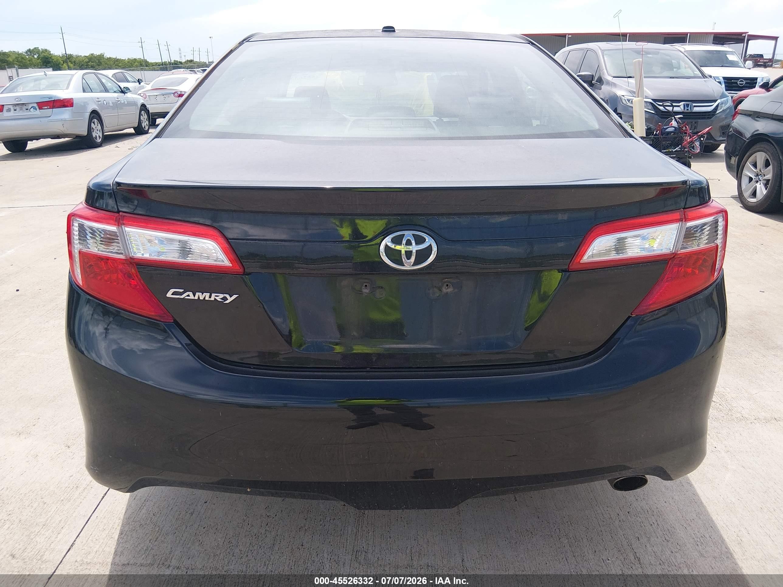 2012 Toyota Camry Se Limited Edition Черный vin: 4T1BF1FK3CU180346