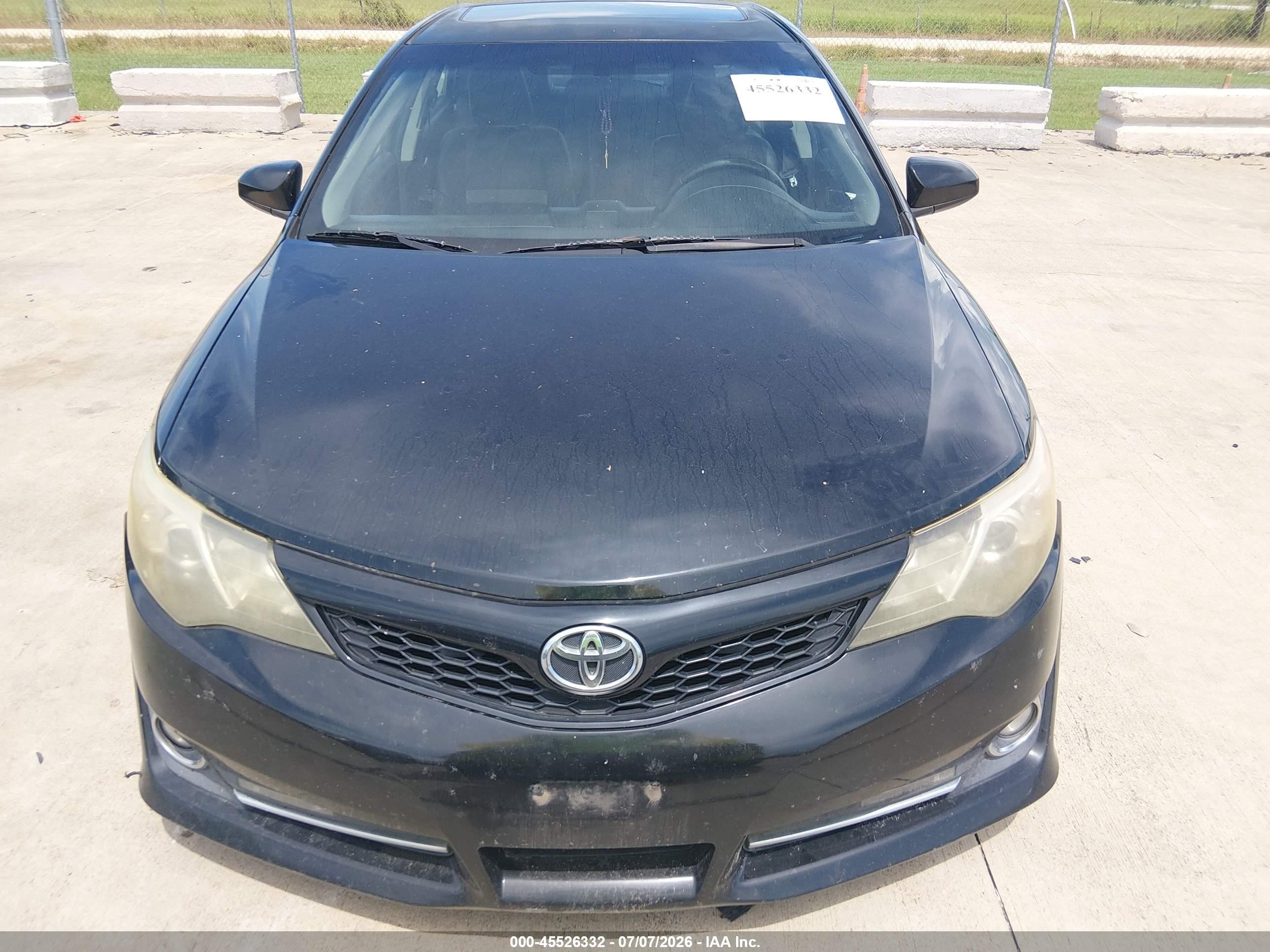 2012 Toyota Camry Se Limited Edition Черный vin: 4T1BF1FK3CU180346