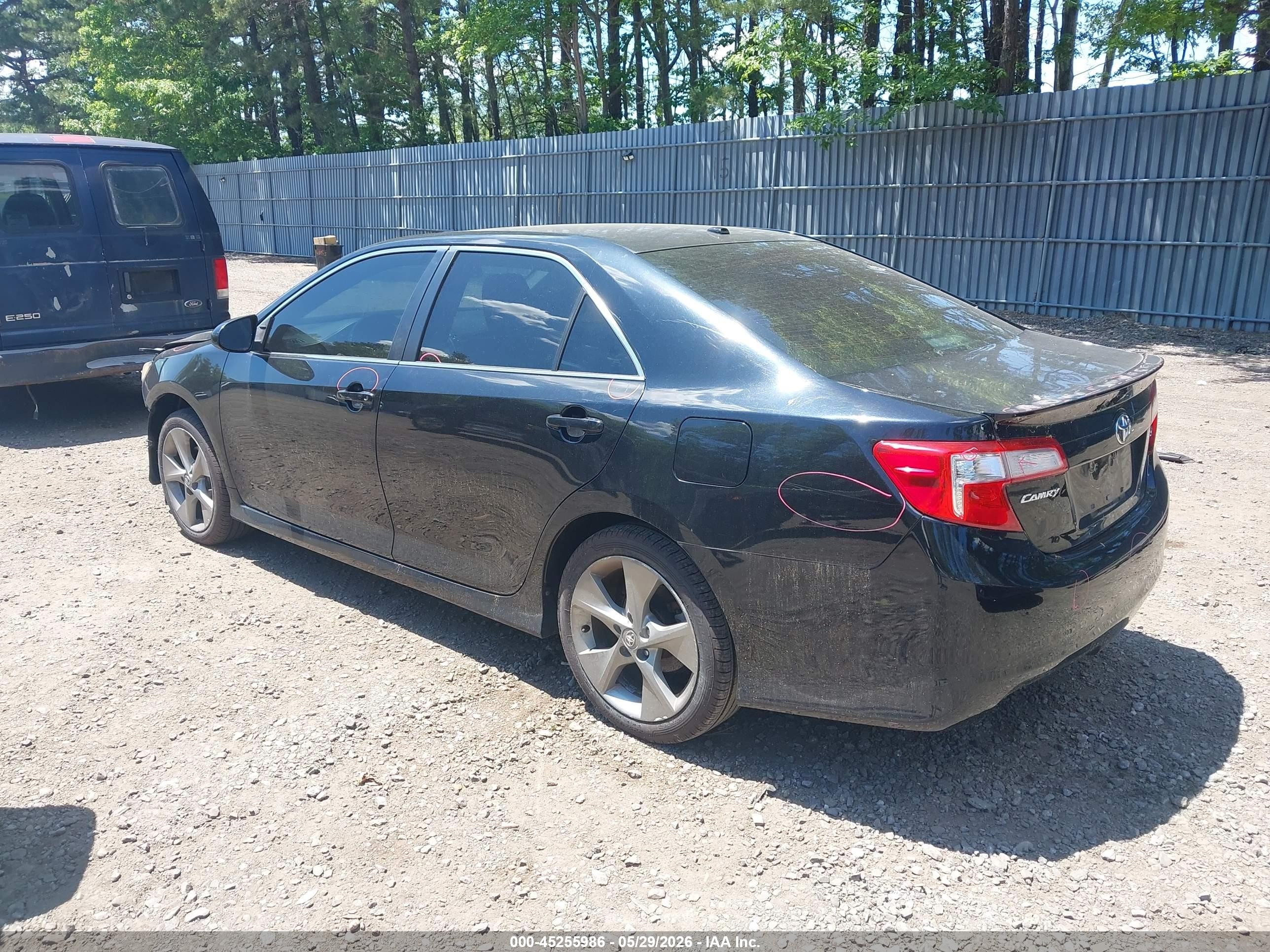 2012 Toyota Camry Se Limited Edition Black vin: 4T1BF1FK3CU182839